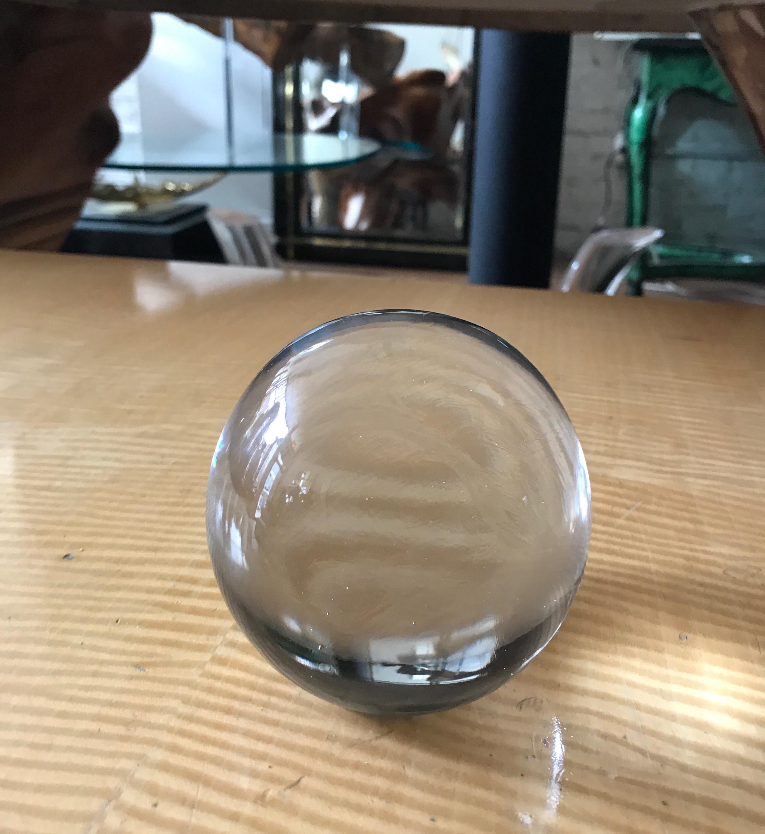 Large Murano Glass Round Paperweight 2