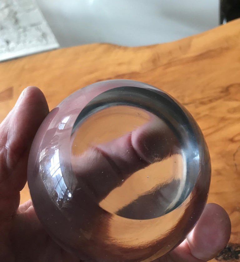 Mid-20th Century Large Murano Glass Round Paperweight
