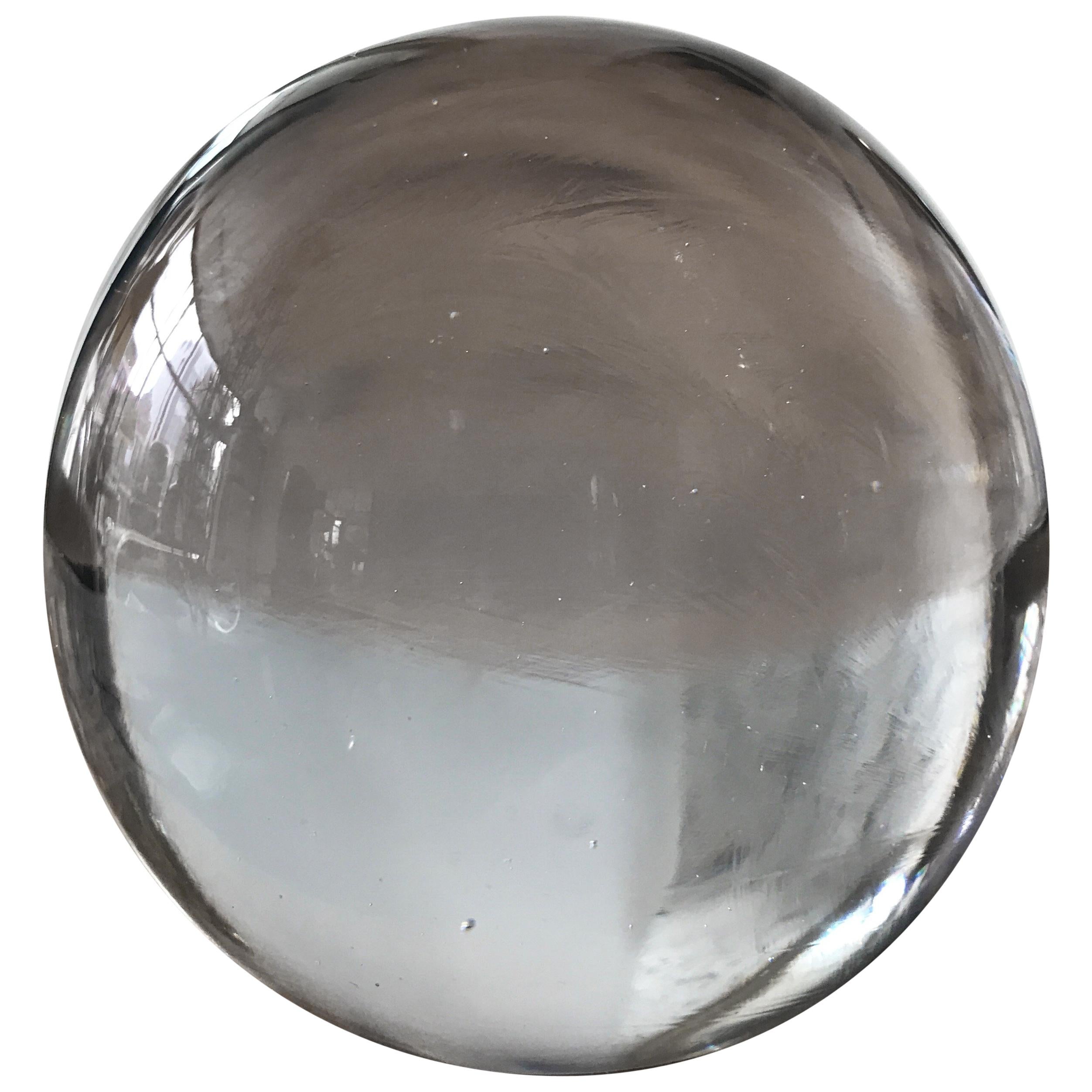 Large Murano Glass Round Paperweight