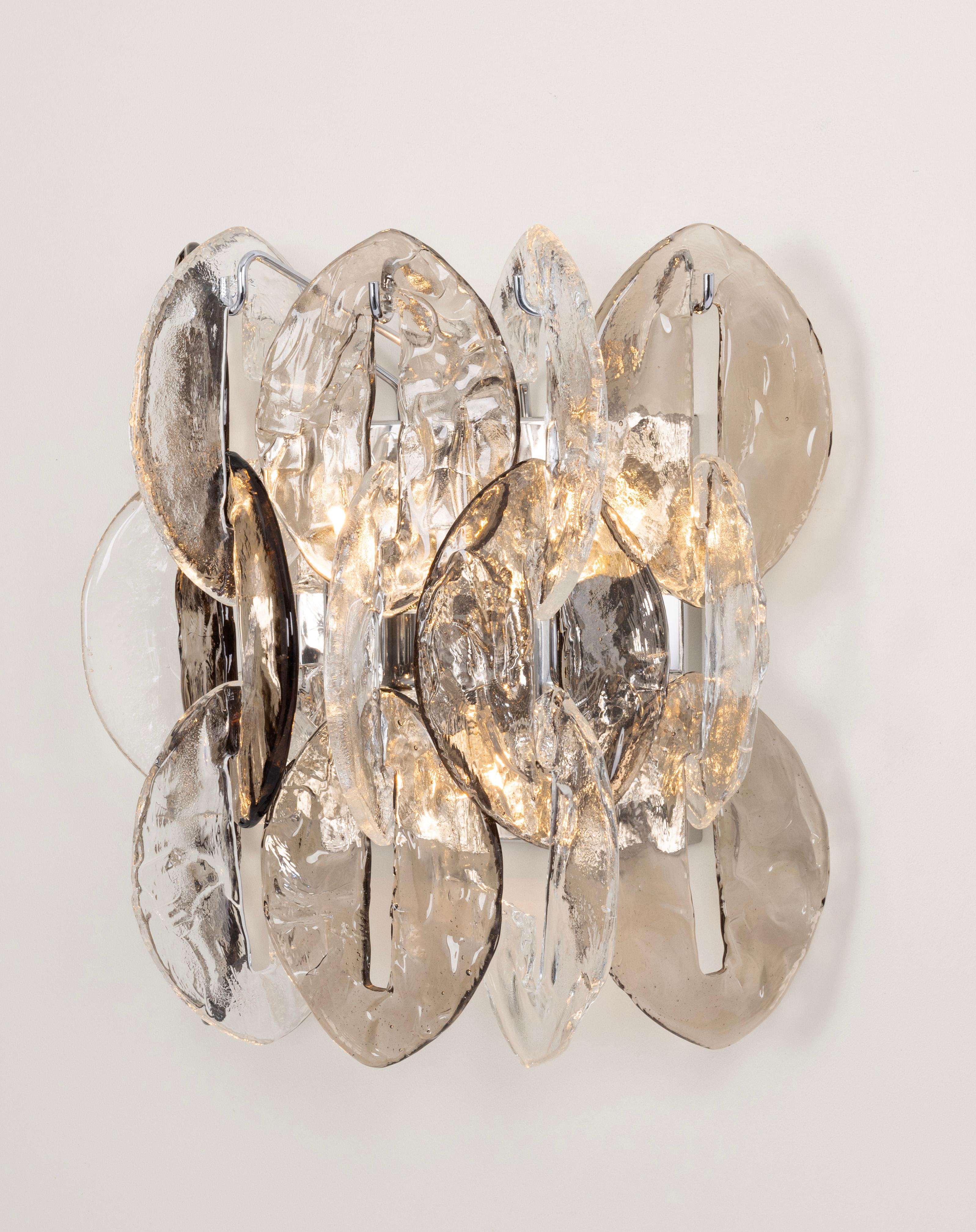 Grandi lampade in vetro di Murano, CEO, disegnate da Carlo Nason, Kalmar, Austria, anni '70 in vendita 3