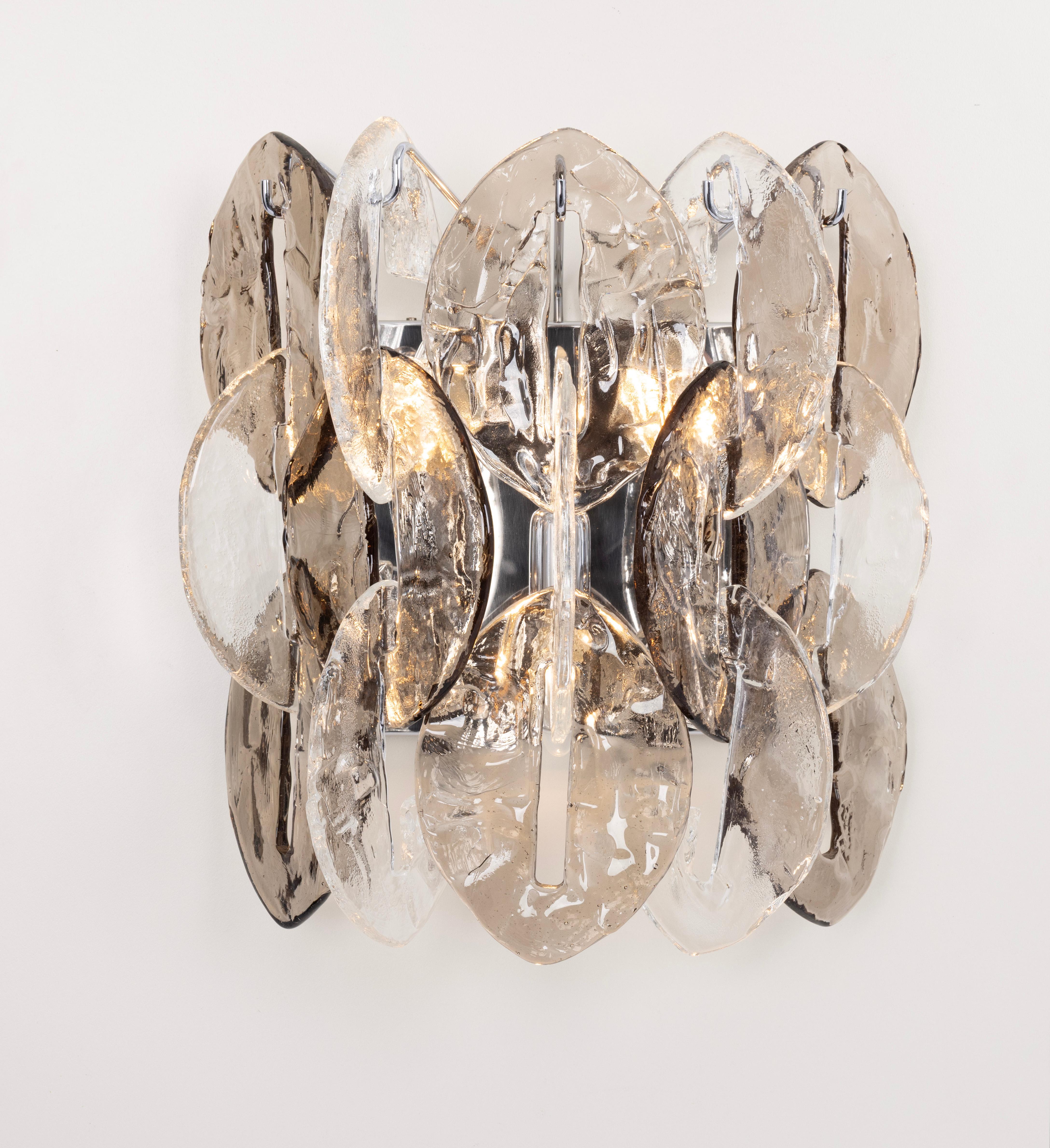 Grandi lampade in vetro di Murano, CEO, disegnate da Carlo Nason, Kalmar, Austria, anni '70 in vendita 4