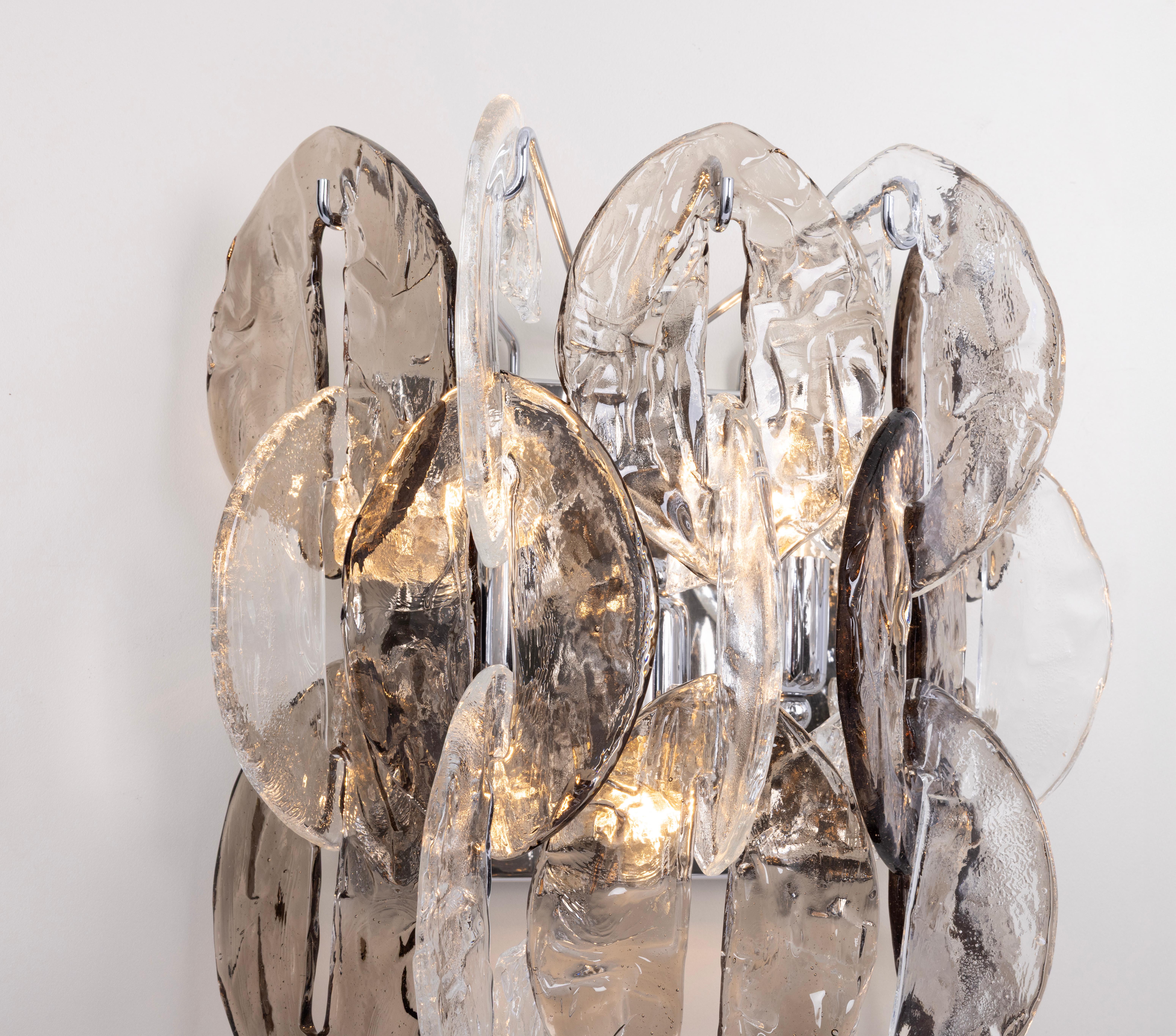 Grandi lampade in vetro di Murano, CEO, disegnate da Carlo Nason, Kalmar, Austria, anni '70 in vendita 5