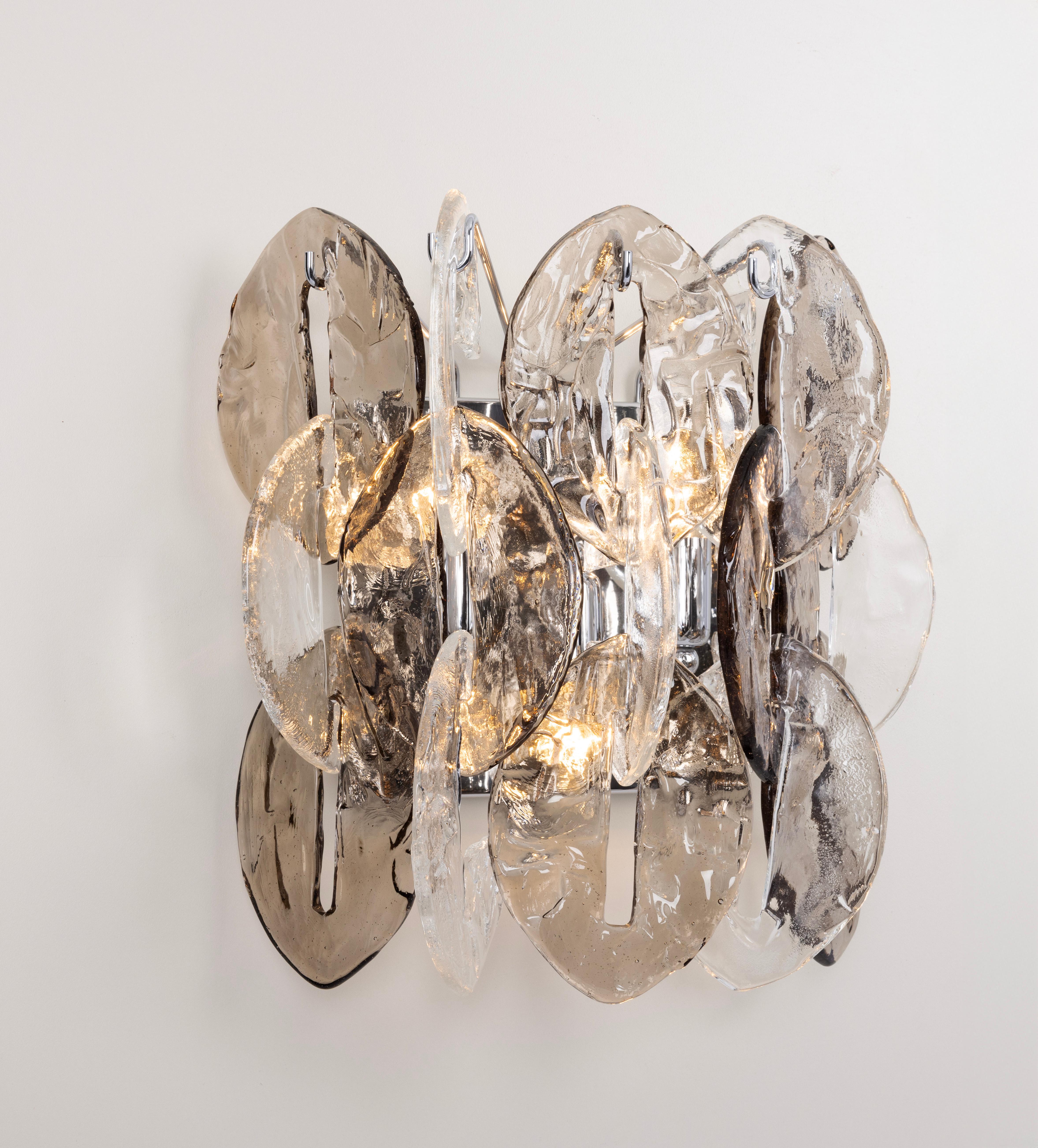 Grandi lampade in vetro di Murano, CEO, disegnate da Carlo Nason, Kalmar, Austria, anni '70 in vendita 6