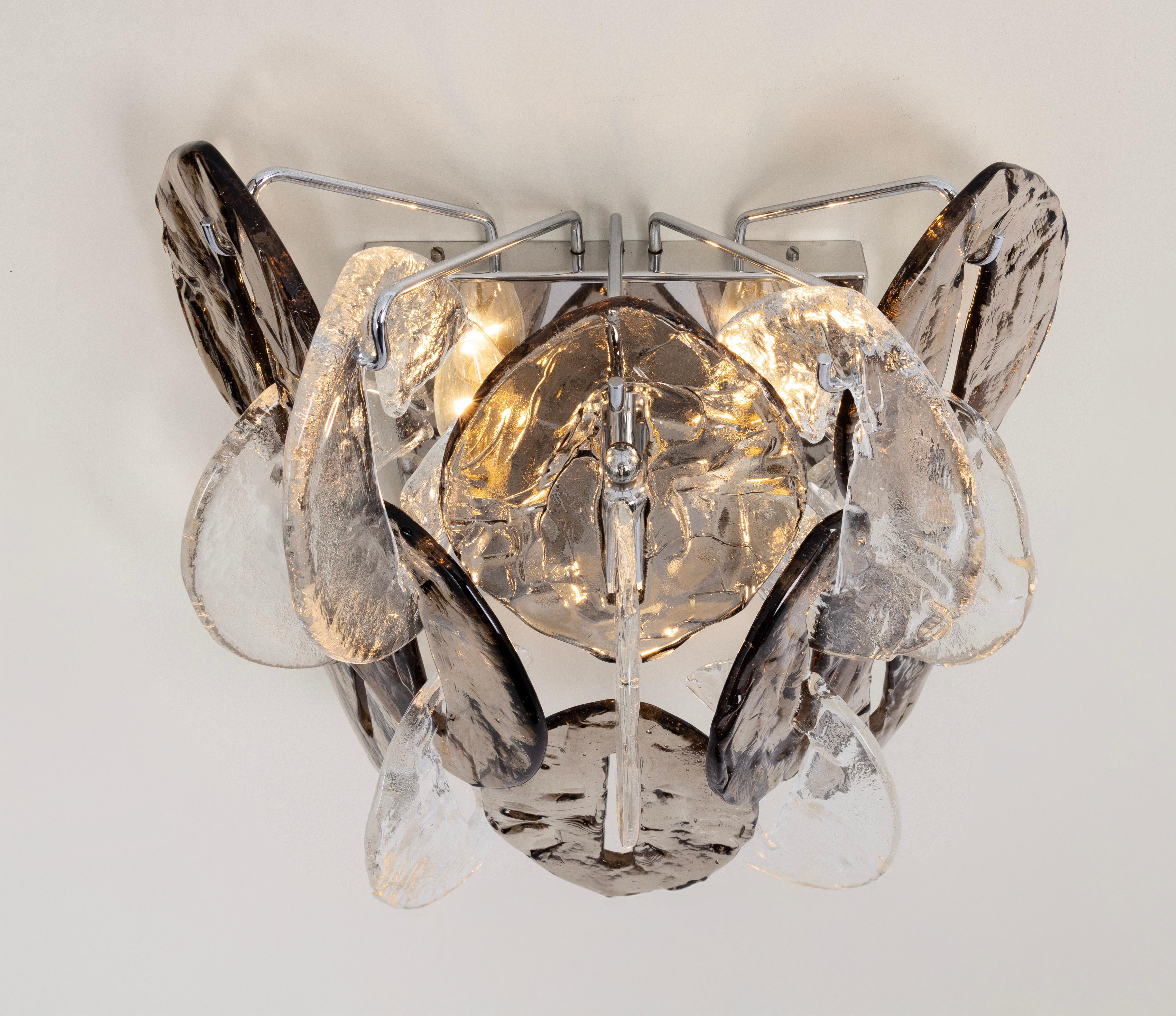 Grandi lampade in vetro di Murano, CEO, disegnate da Carlo Nason, Kalmar, Austria, anni '70 in vendita 7