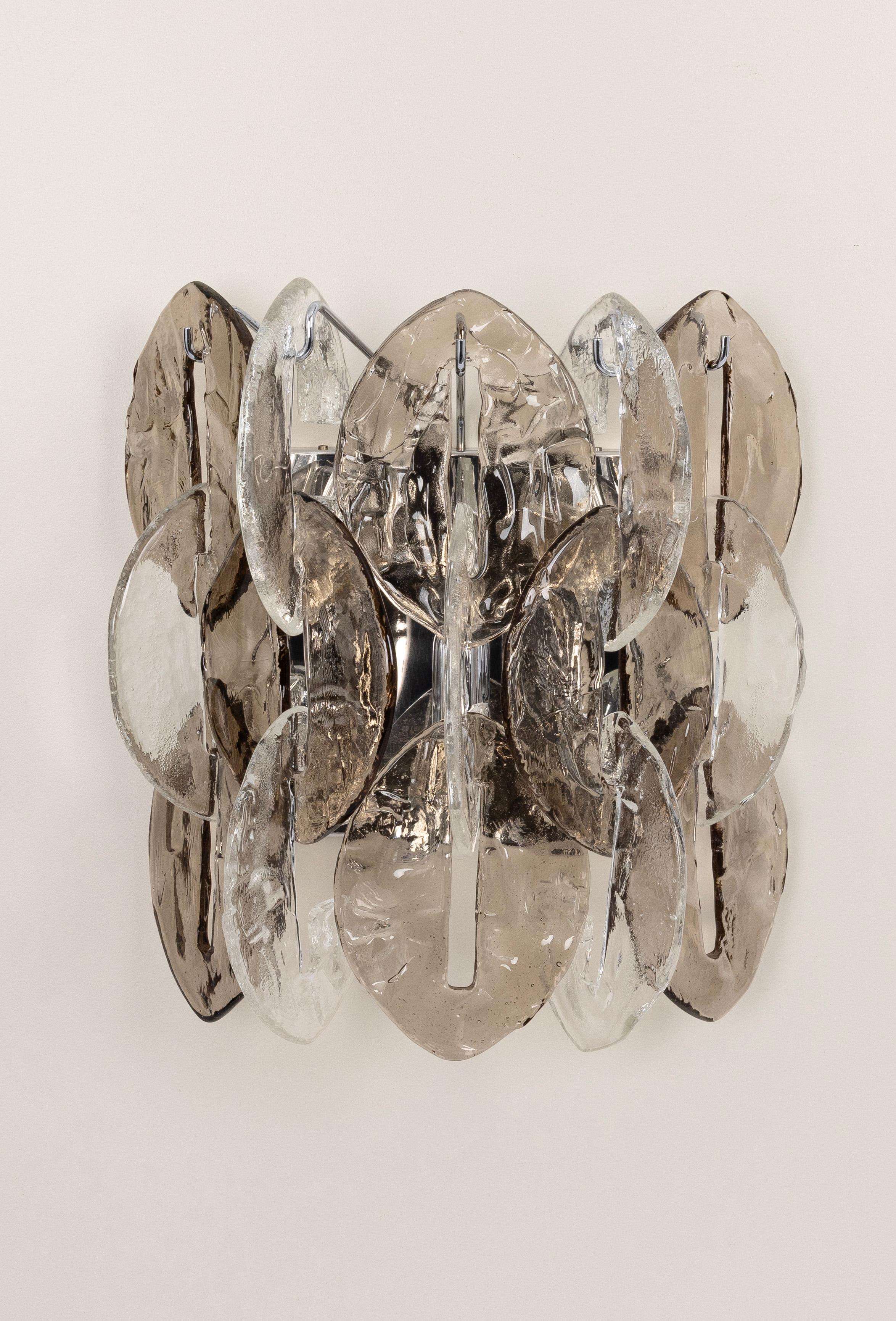 Mid-Century moderno Grandi lampade in vetro di Murano, CEO, disegnate da Carlo Nason, Kalmar, Austria, anni '70 in vendita