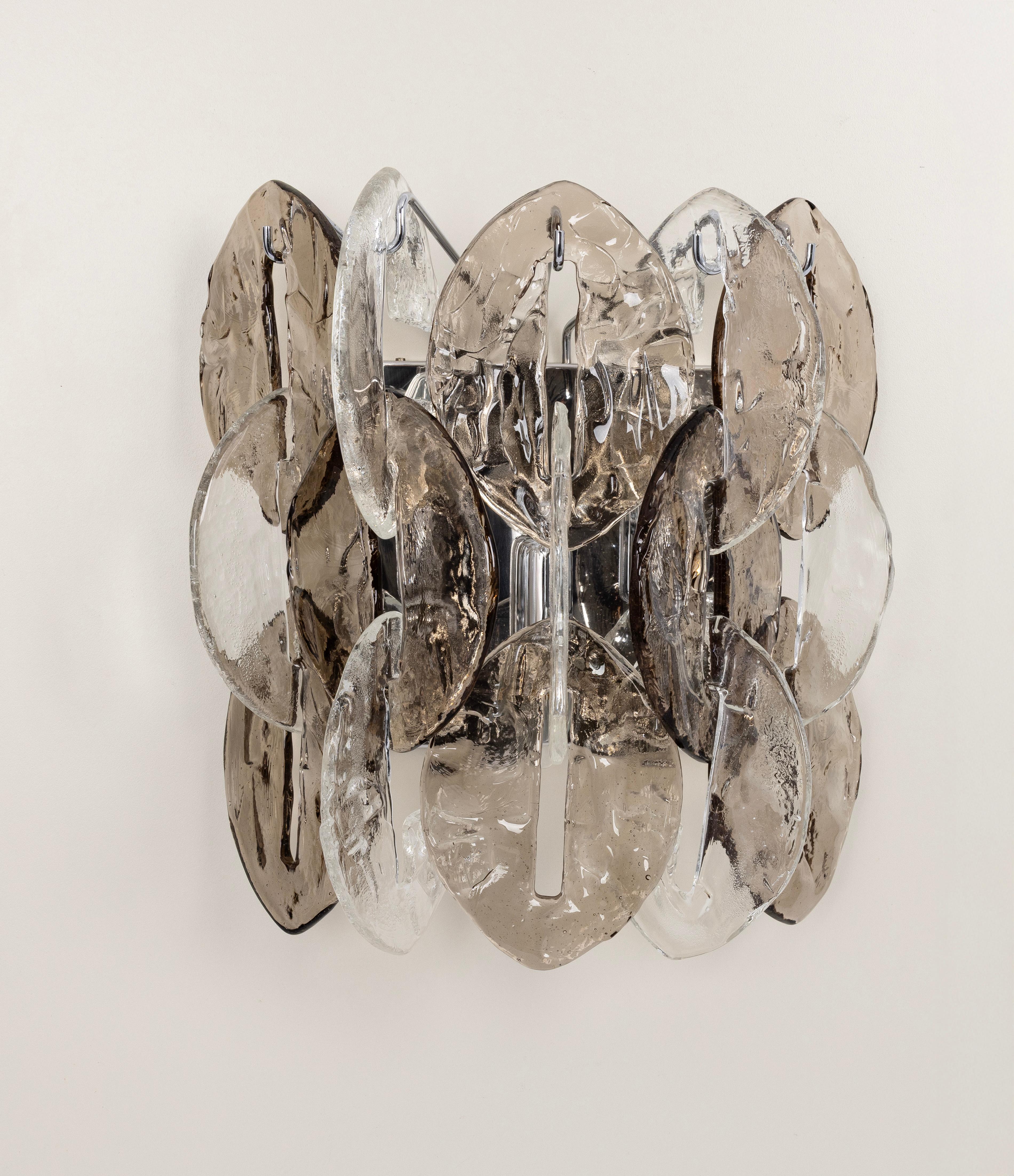 Austriaco Grandi lampade in vetro di Murano, CEO, disegnate da Carlo Nason, Kalmar, Austria, anni '70 in vendita