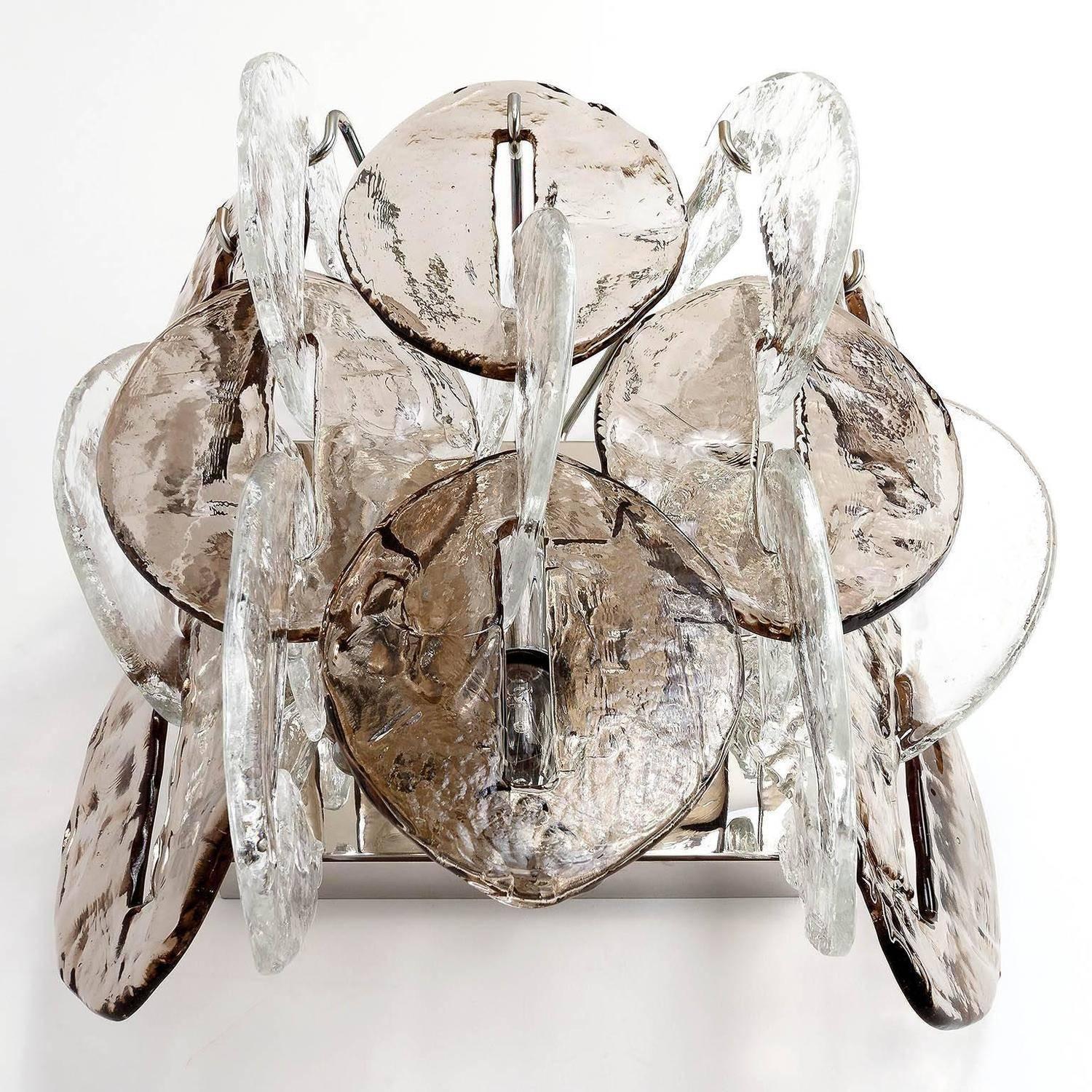 Grandi lampade in vetro di Murano, CEO, disegnate da Carlo Nason, Kalmar, Austria, anni '70 in vendita 1