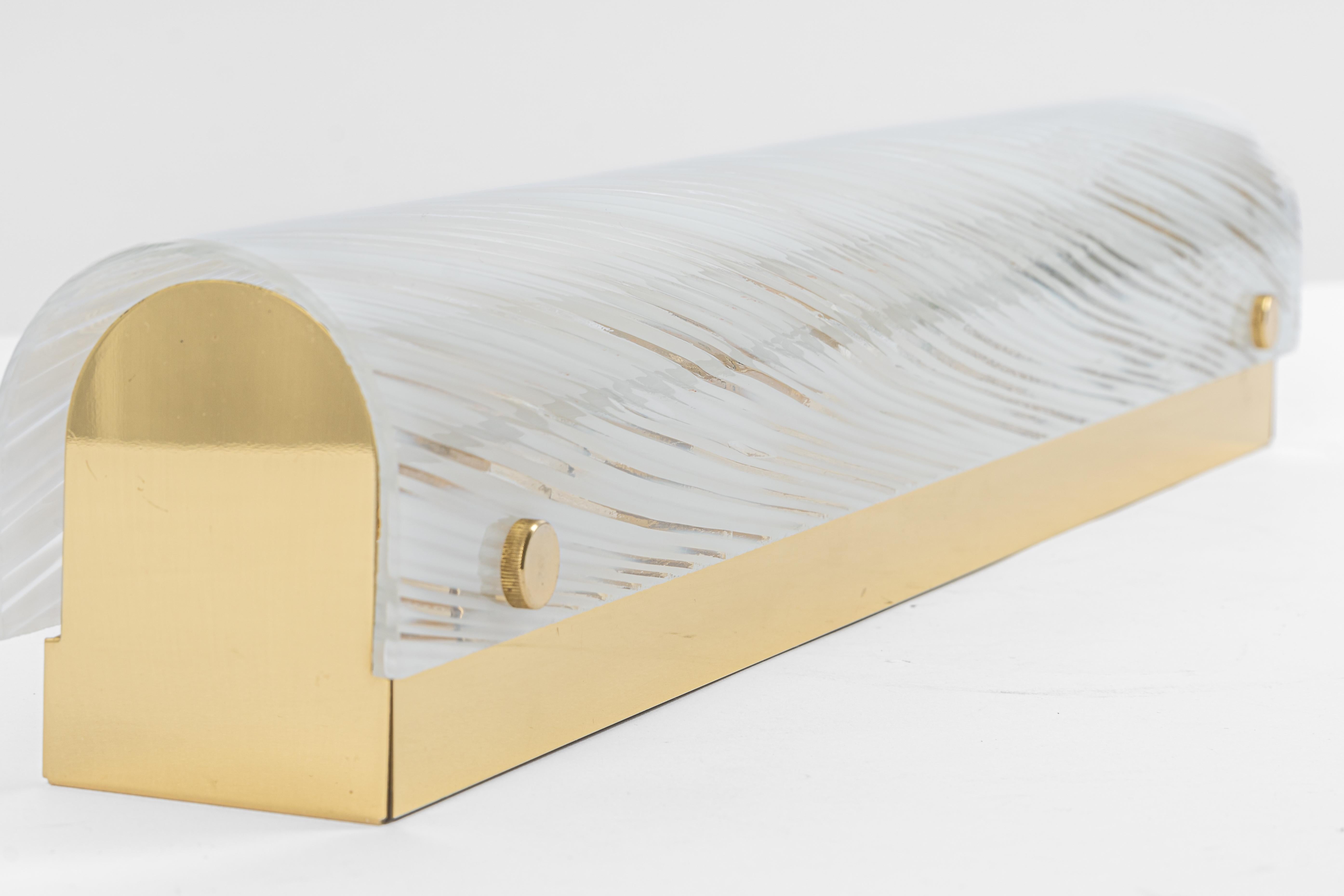 Juego de 2 grandes apliques de cristal de Murano Modernist Wall Light, Alemania, años 60 en Bueno estado para la venta en Aachen, NRW