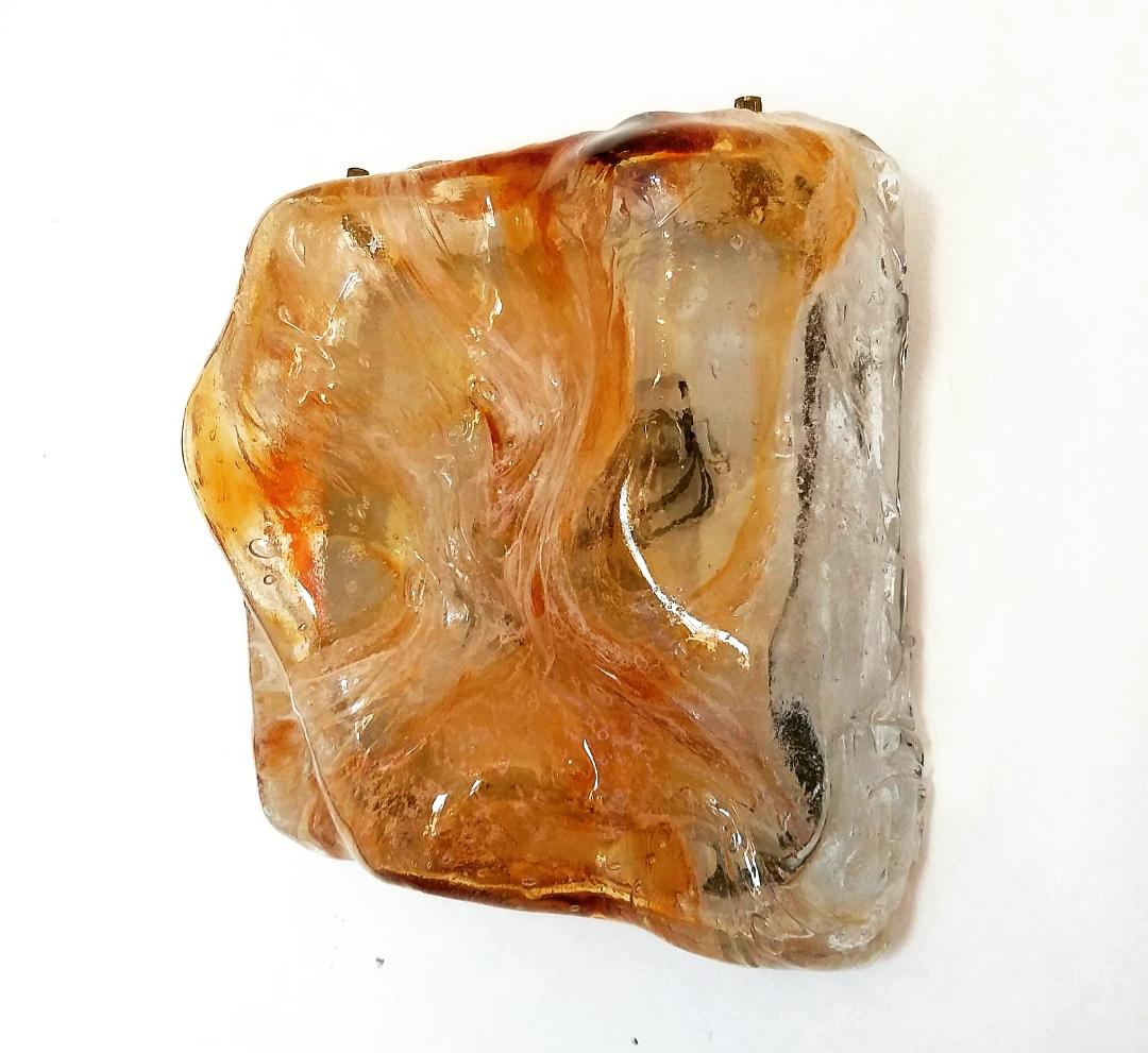 Large Murano Glass Sconcse by Toni Zuccheri for Poliarte, Italy 60s For Sale 5