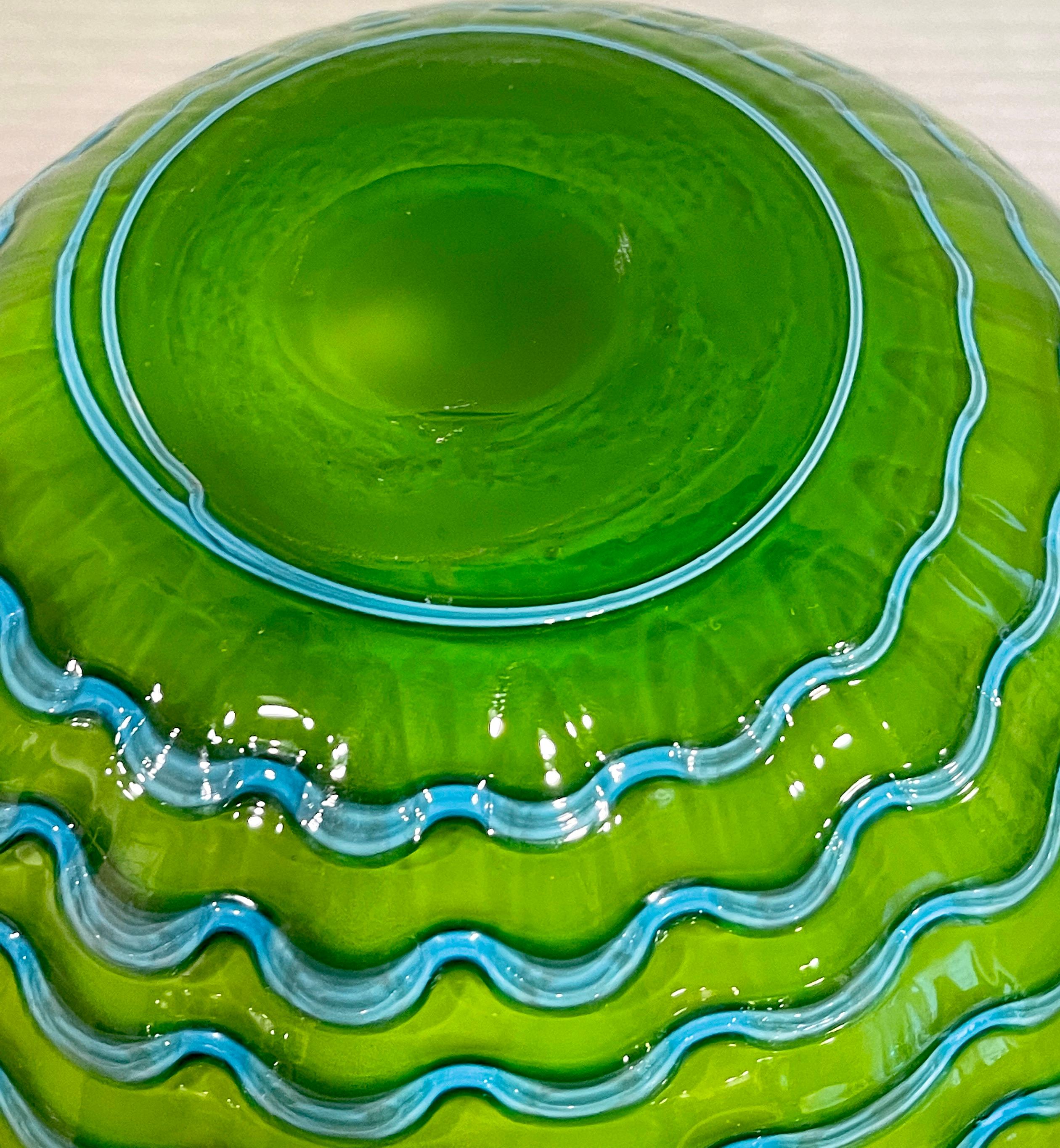 Large Murano Glass Seaform Bowl, in the Style of Chihuly 7