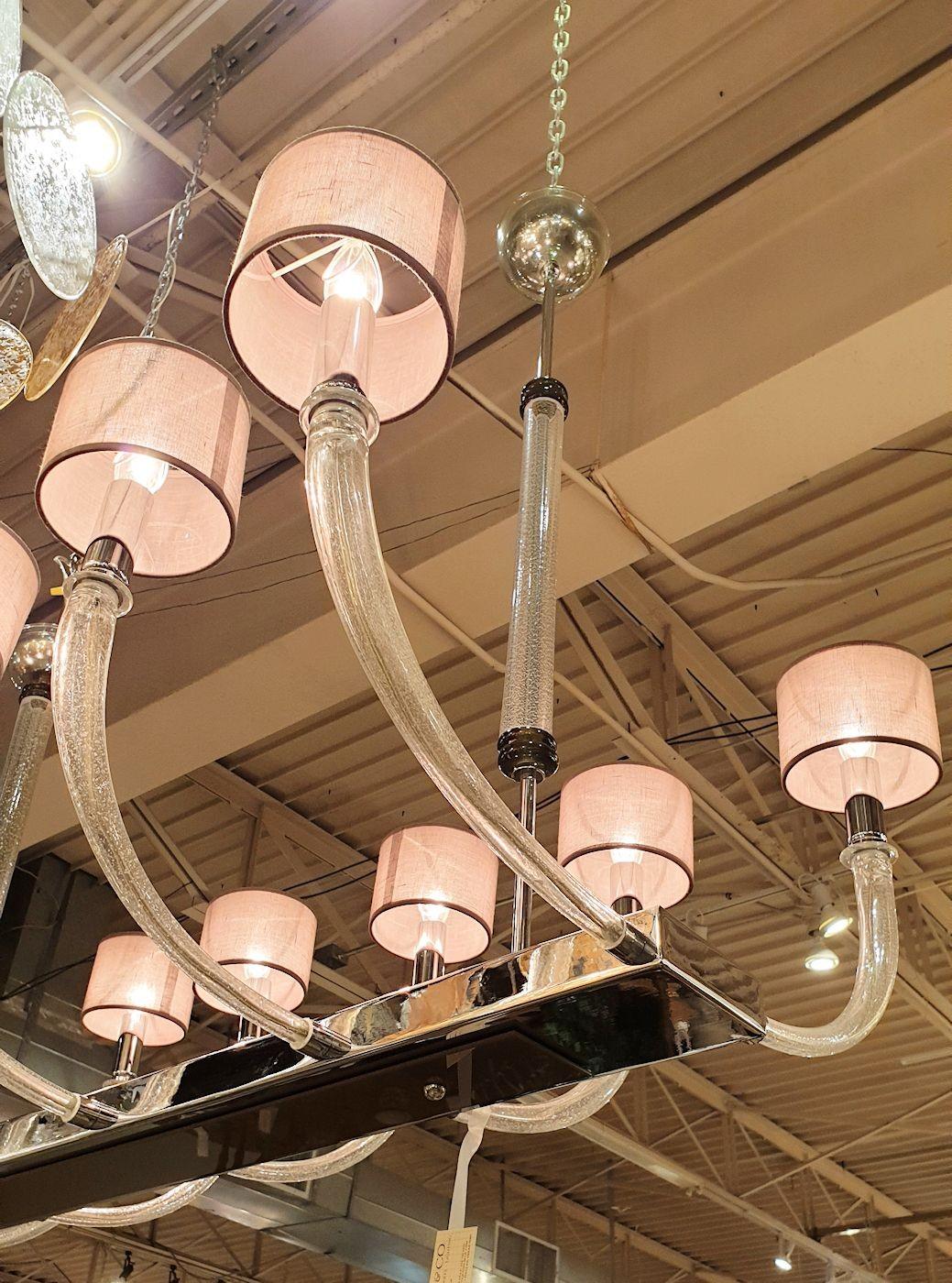 Vetro di Murano Grande lampadario Seguso in vetro di Murano in vendita
