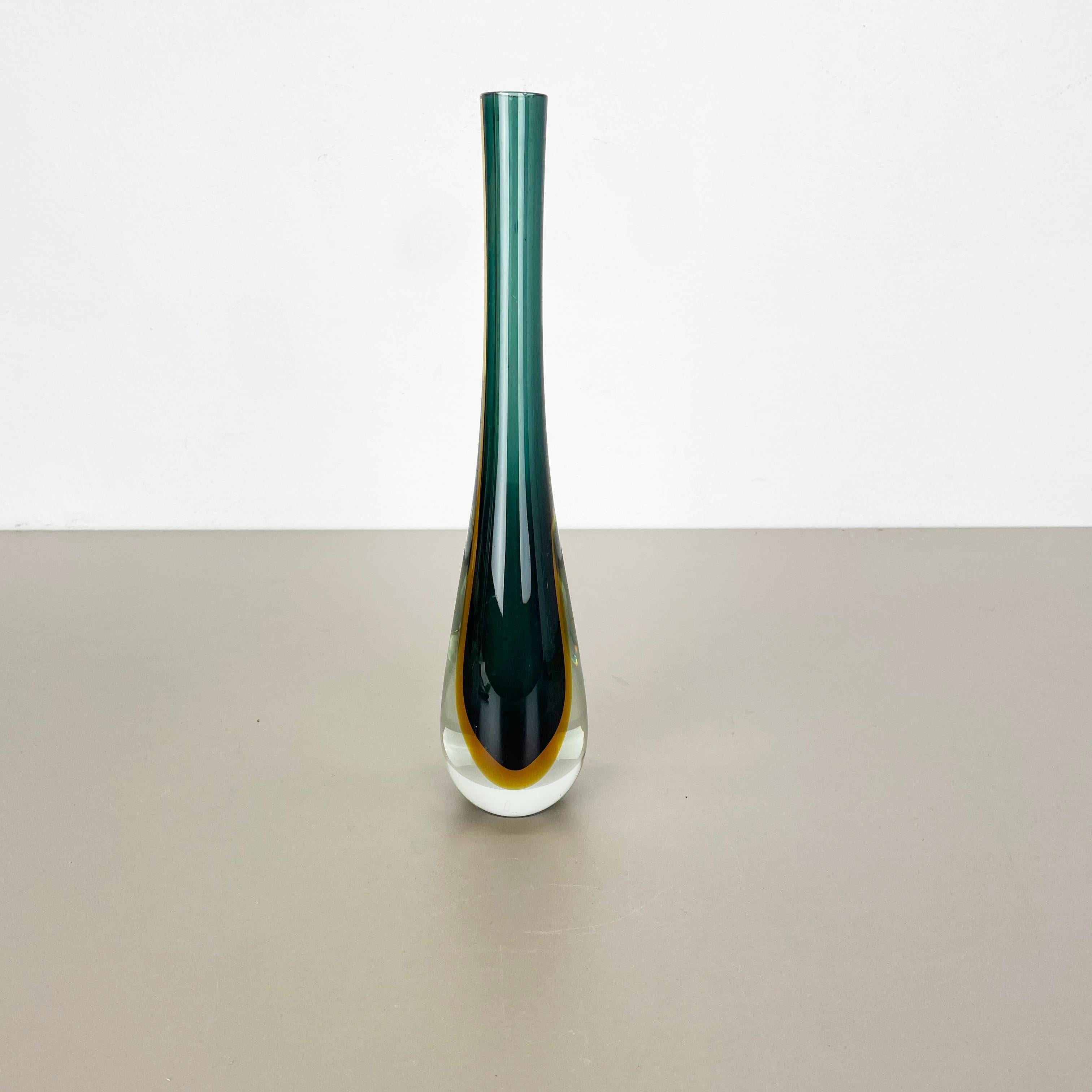 Article:

Murano glass vase


Origin:

Murano, Italy


Design:

Flavio Poli attributed


Decade:

1970s



This original vintage glass vases was designed by Flavio Poli attrib. and produced in the 1970s in Murano, Italy. It is