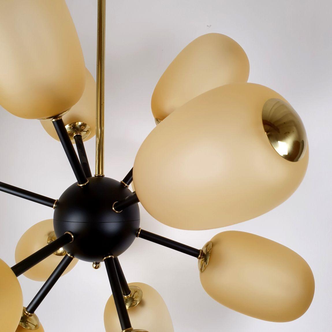 Großer Sputnik-Kronleuchter aus Murano-Glas, Italien im Angebot 4