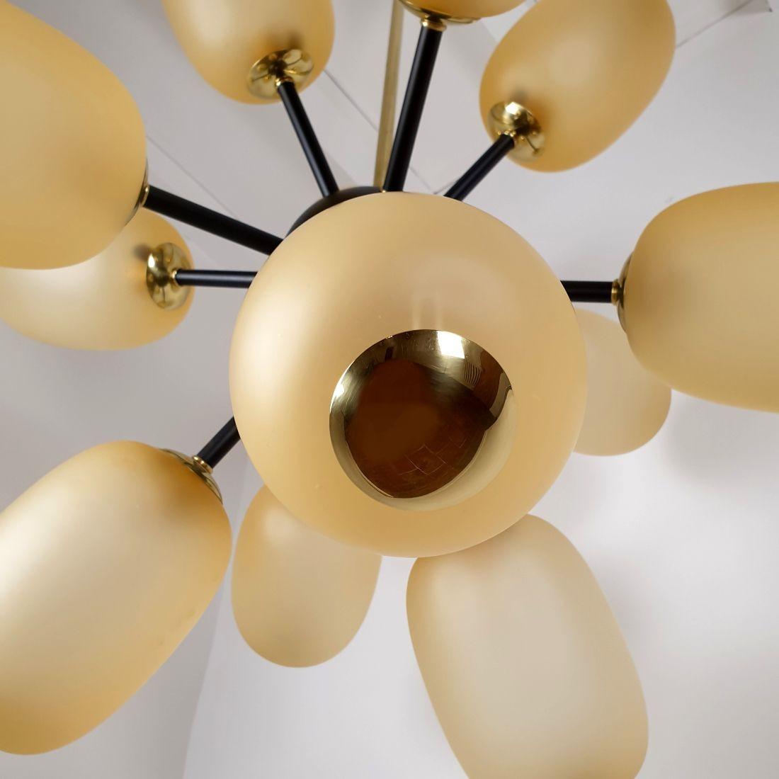 Großer Sputnik-Kronleuchter aus Murano-Glas, Italien im Angebot 5