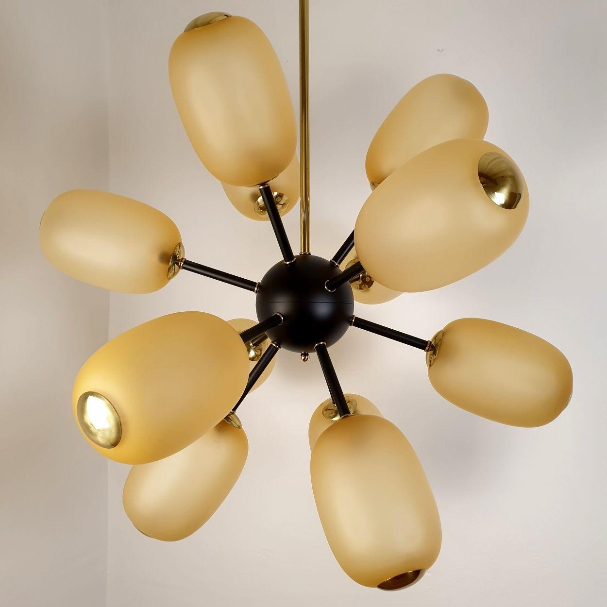 Großer Sputnik-Kronleuchter aus Murano-Glas, Italien (Italienisch) im Angebot