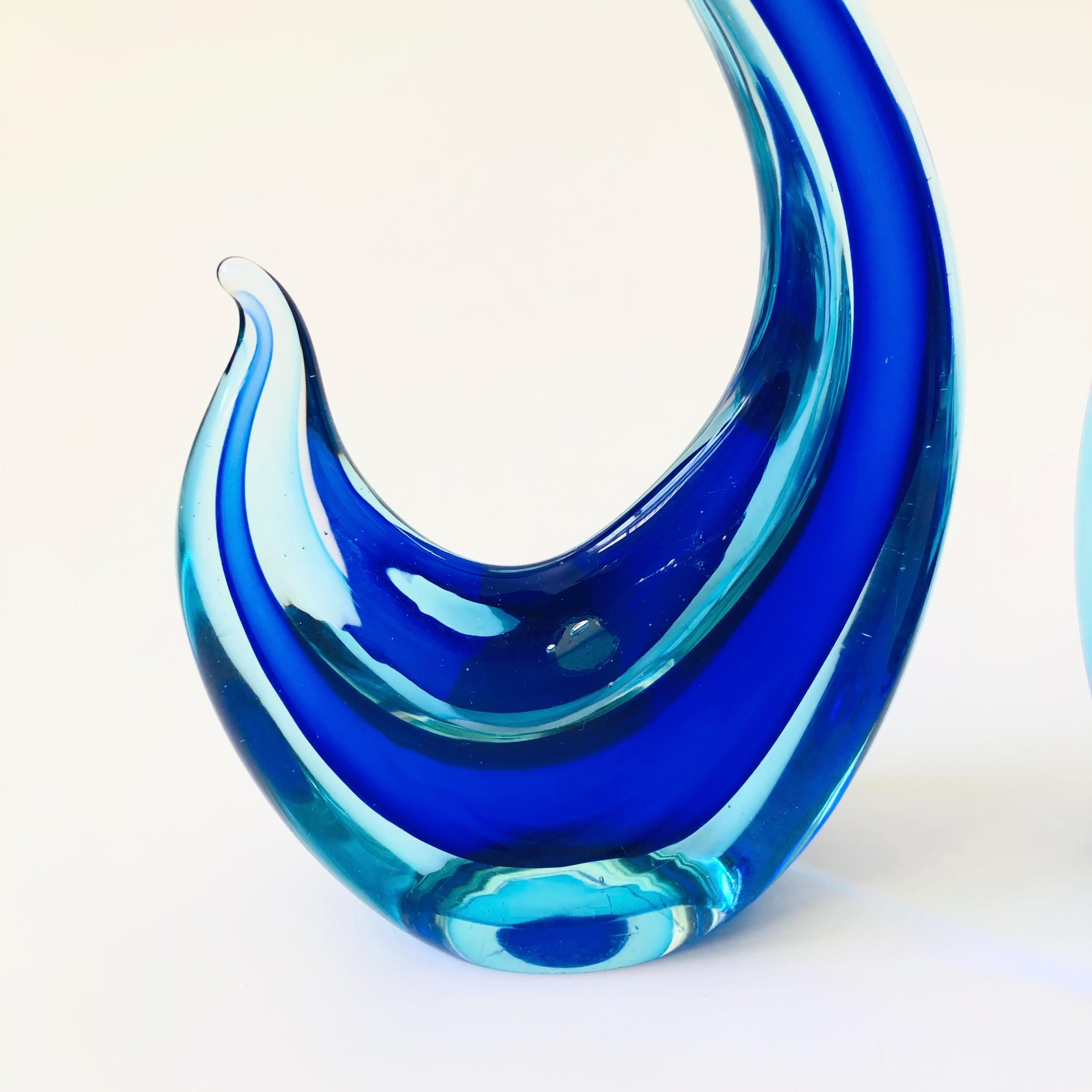 20th Century Large Murano Glass Swans - Set of 2 For Sale