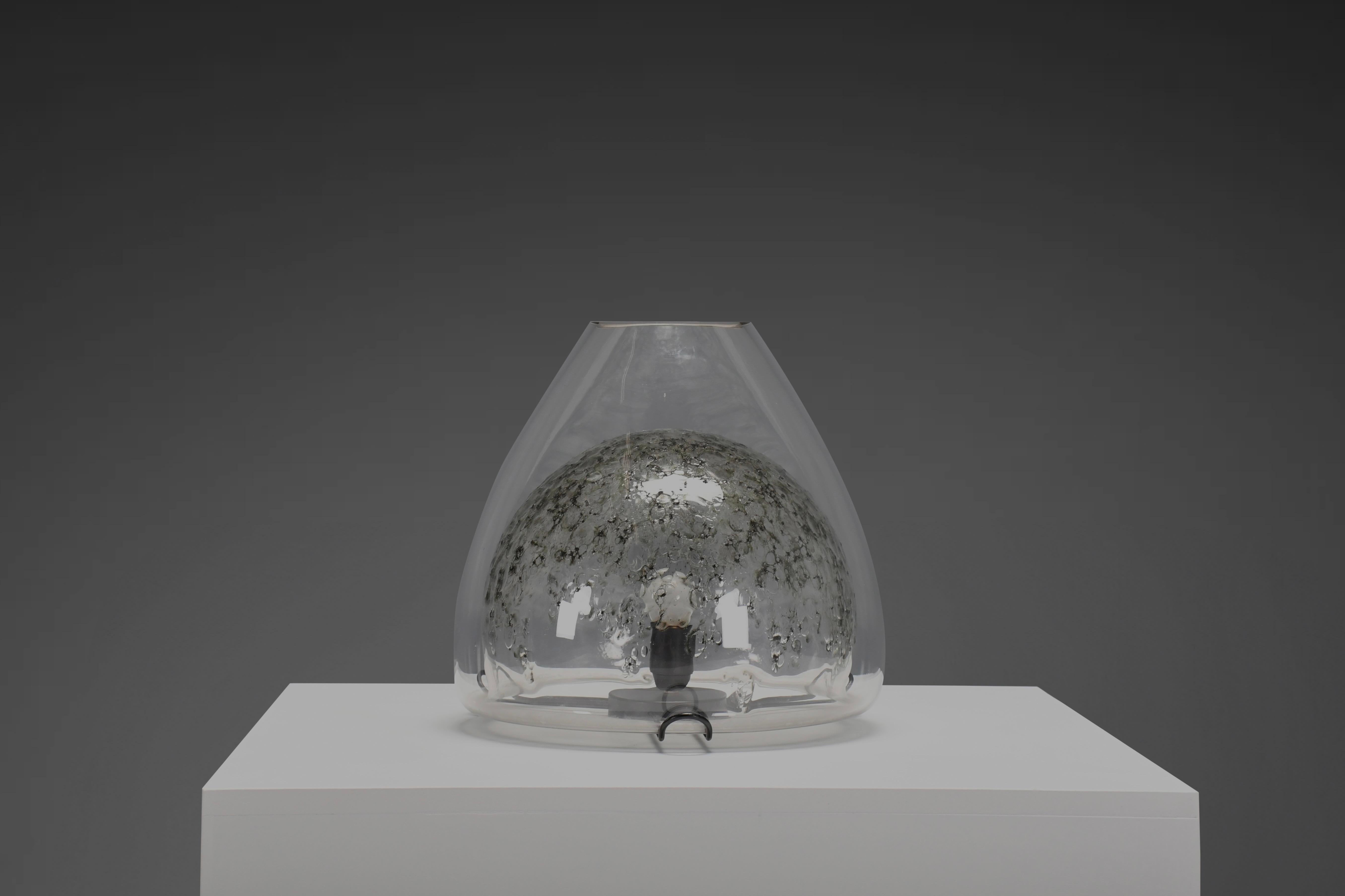 Italian Large Murano Glass Table Lamp by La Murrina, Italy 1970 For Sale