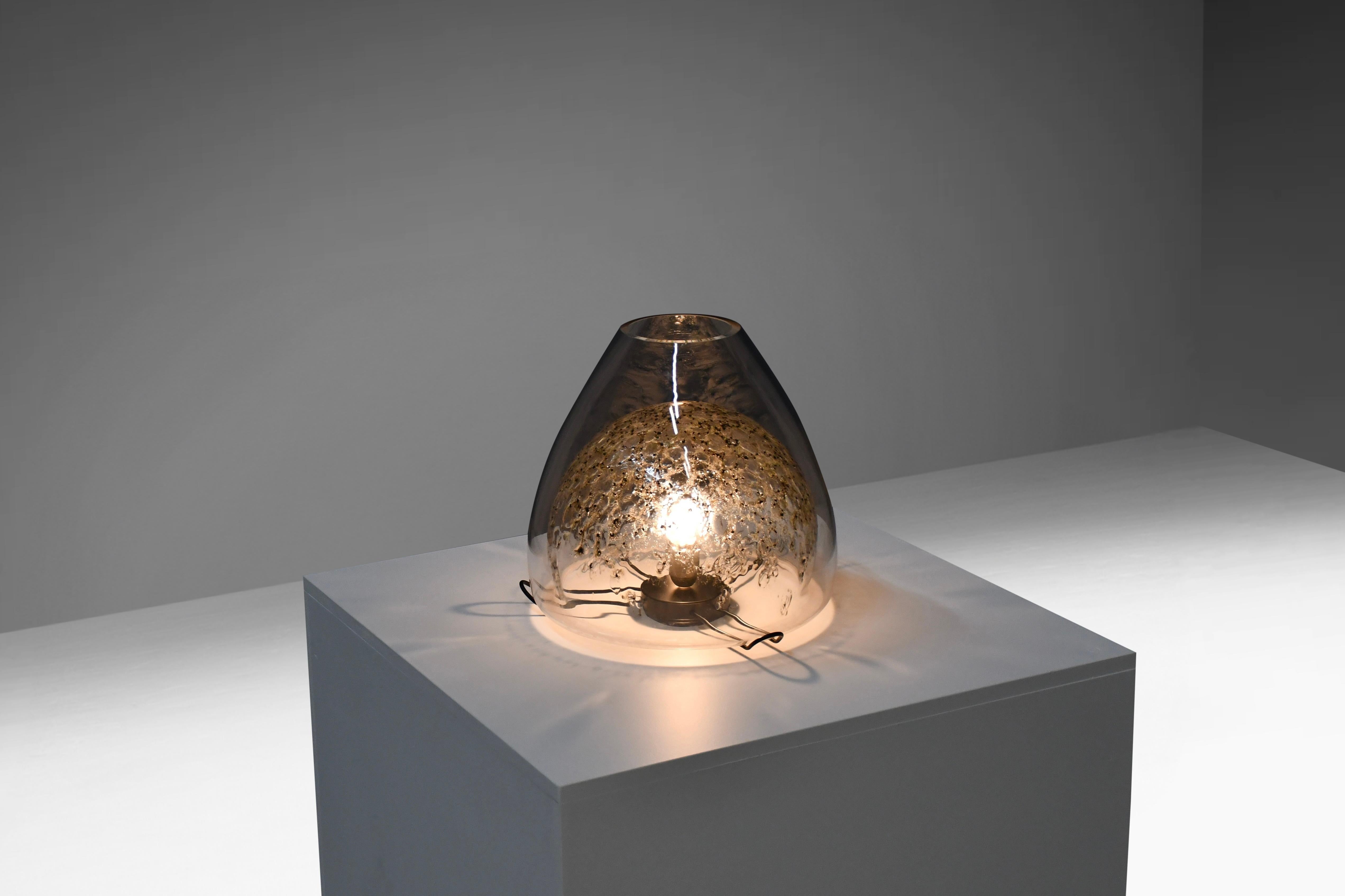 20th Century Large Murano Glass Table Lamp by La Murrina, Italy 1970 For Sale