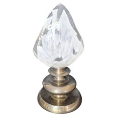 Large Murano Glass Table Lamp by Luci, Italy 60s