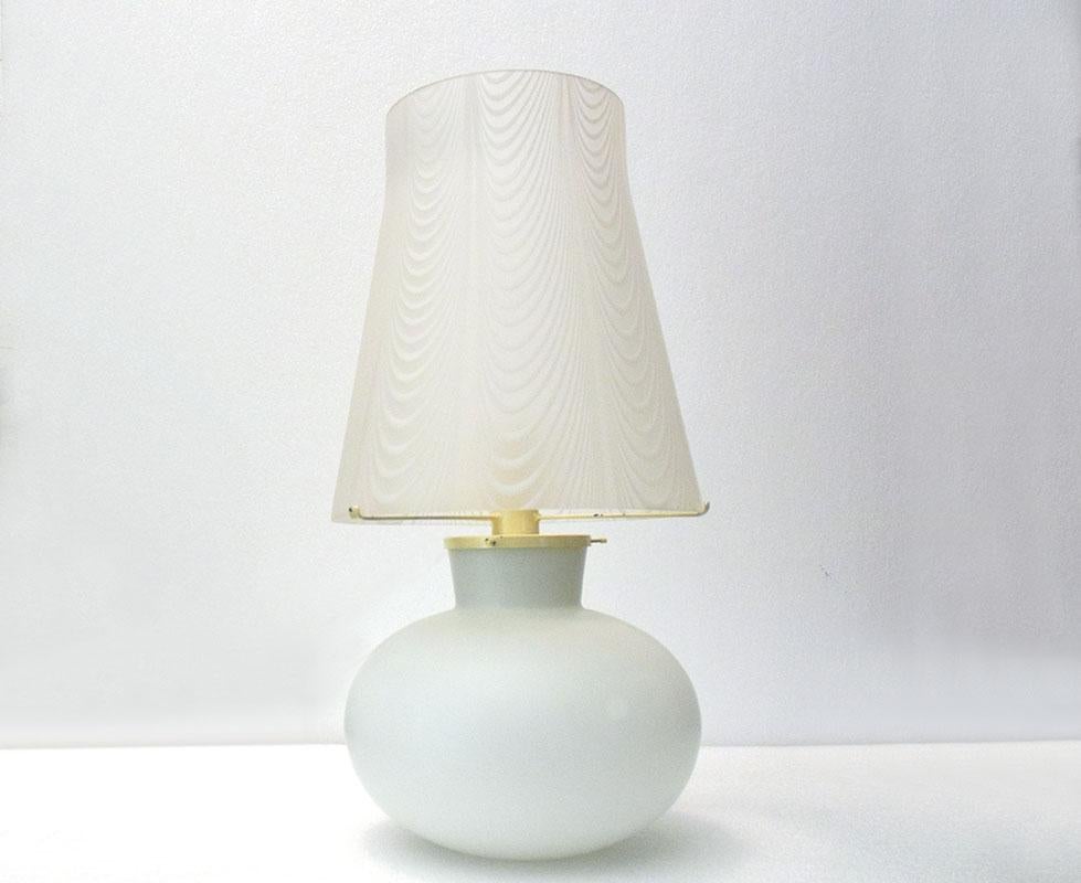 Italian Large Murano glass table lamp Fenicio, 1950s For Sale