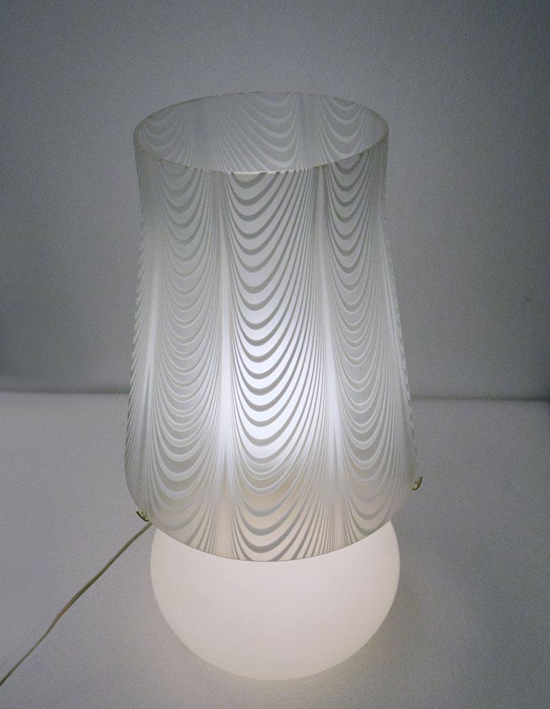 Mid-20th Century Large Murano glass table lamp Fenicio, 1950s For Sale