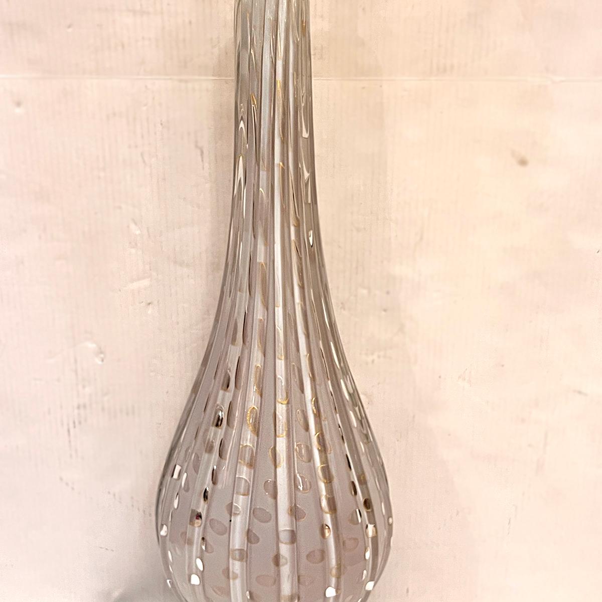 Lampada da tavolo grande in vetro di Murano In condizioni buone in vendita a New York, NY