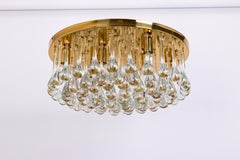 Large Murano Glass Tear Drop Chandelier by C.Palme, Germany, 1970s