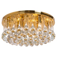 Large Murano Glass Tear Drop Chandelier by C.Palme, Germany, 1970s