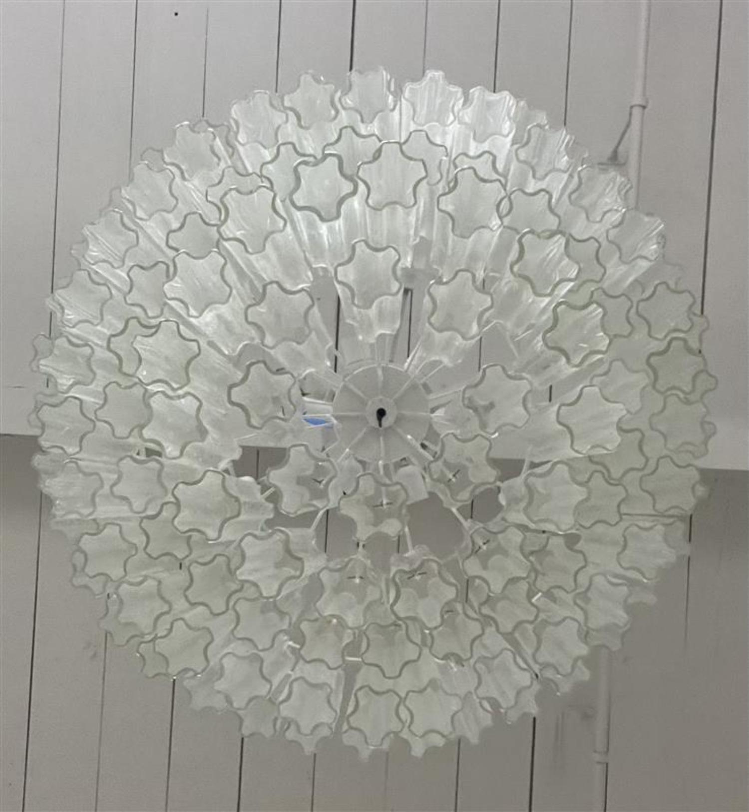 Stunning large Murano Tronchi Chandelier 
Toni Zuccheri for Venini
115 Glass elements and 9 light sources.
 Each element is 10