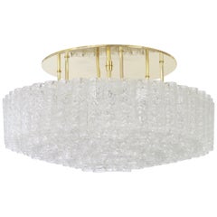 Large Murano Glass Tubes Chandelier by Doria, Germany, 1960s