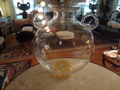 Large Murano Glass Vase Attributed to Venini, circa 1940