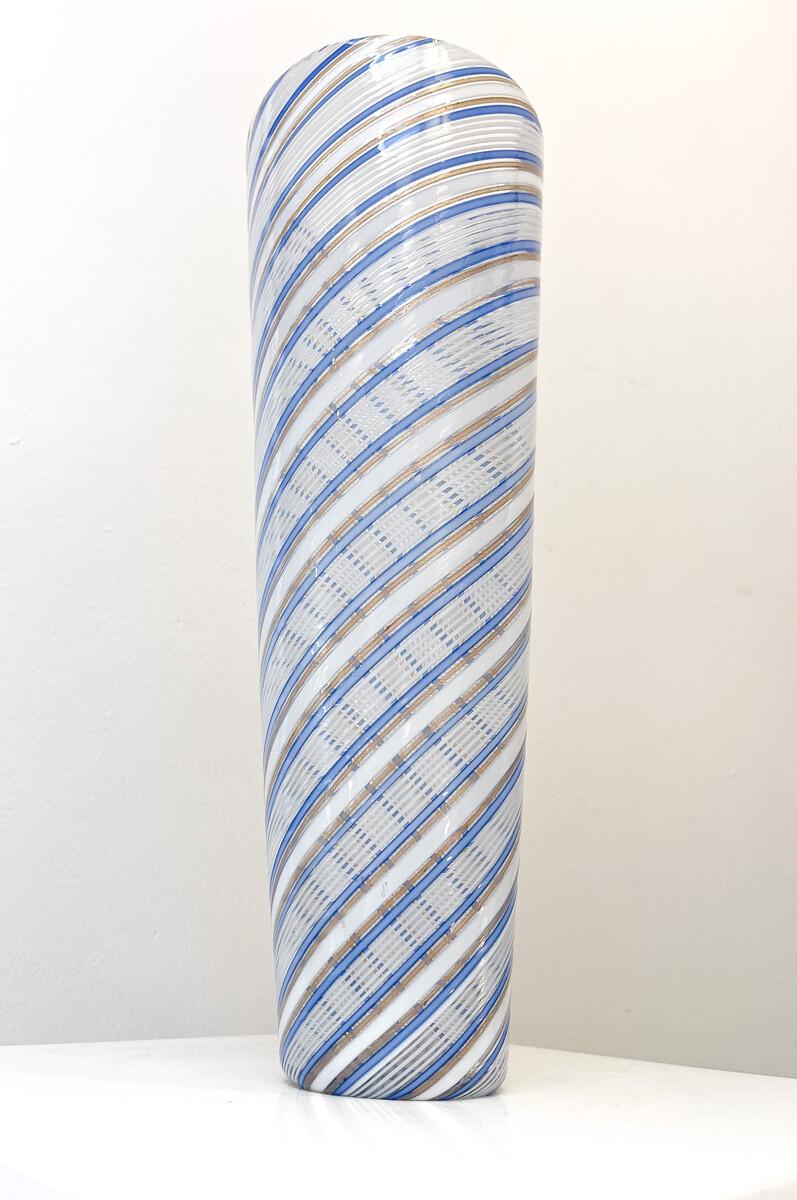 Gran jarrón de cristal de Murano de Dino Martens, años 50 Italiano en venta