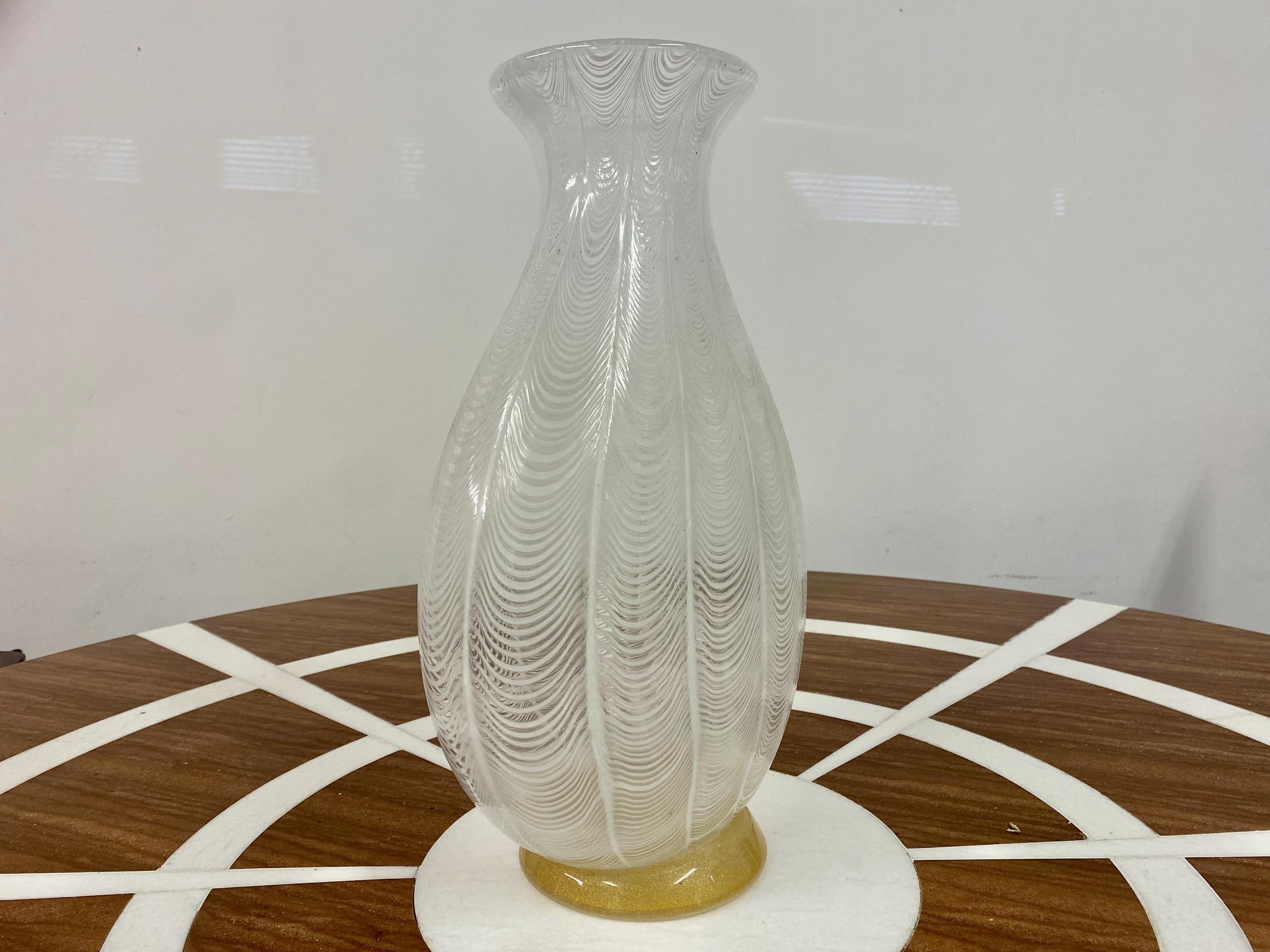 Large Murano Glass Vase by Licio Zanetti For Sale 4