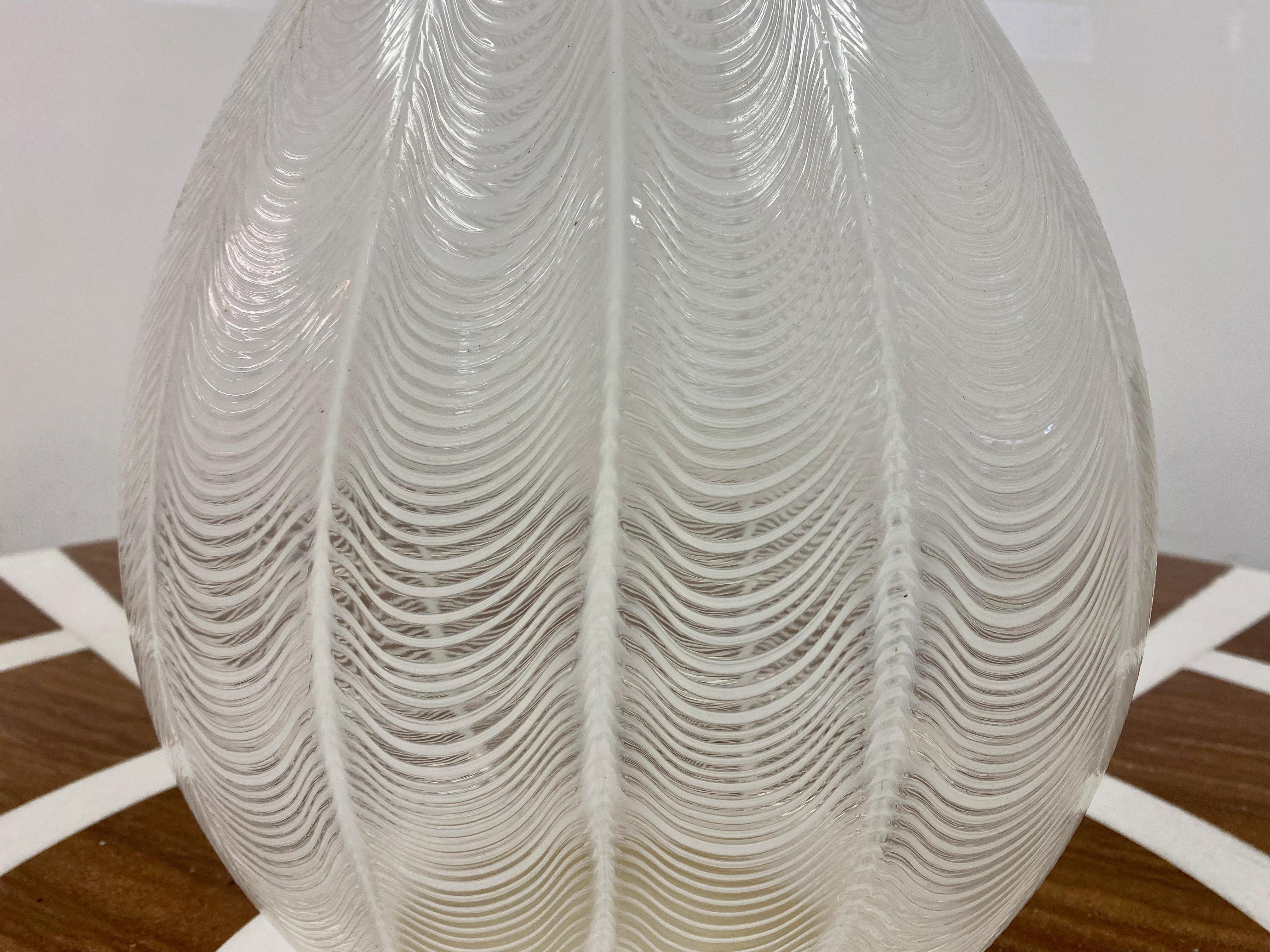 Large Murano Glass Vase by Licio Zanetti In Good Condition For Sale In London, London