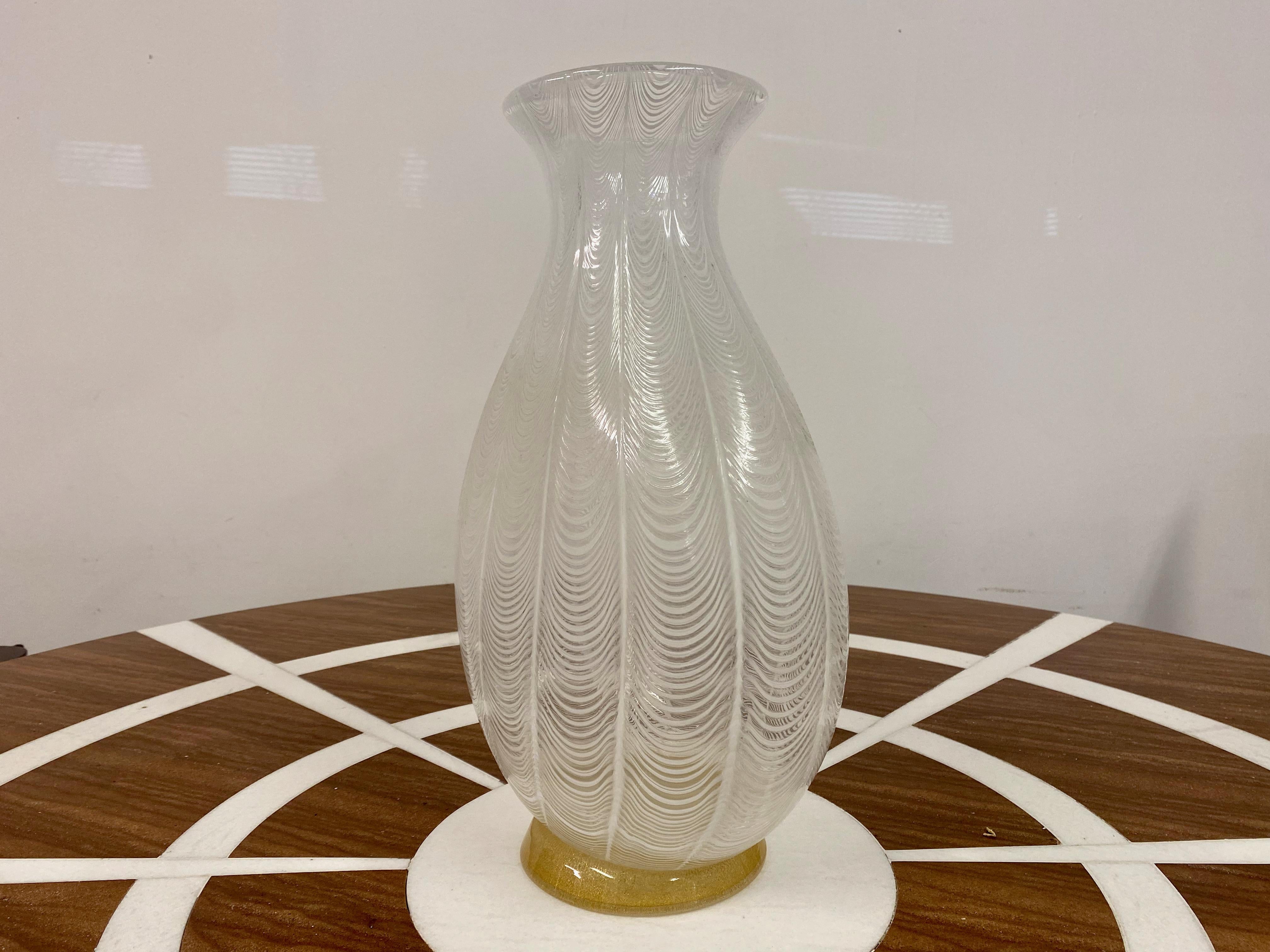 Large Murano Glass Vase by Licio Zanetti For Sale 3