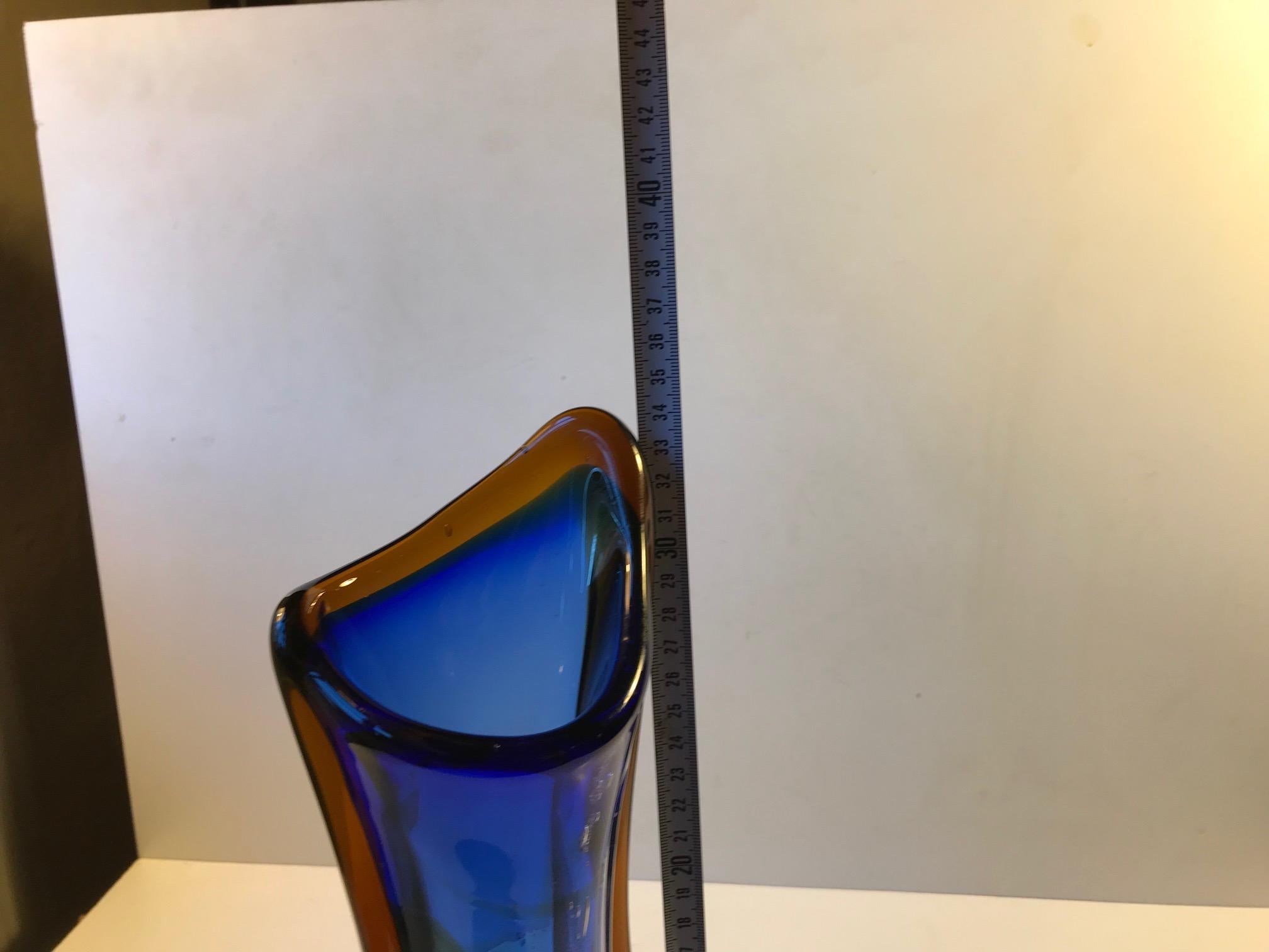 Large Murano Glass Vase from Archimede Seguso, 1960s For Sale 4