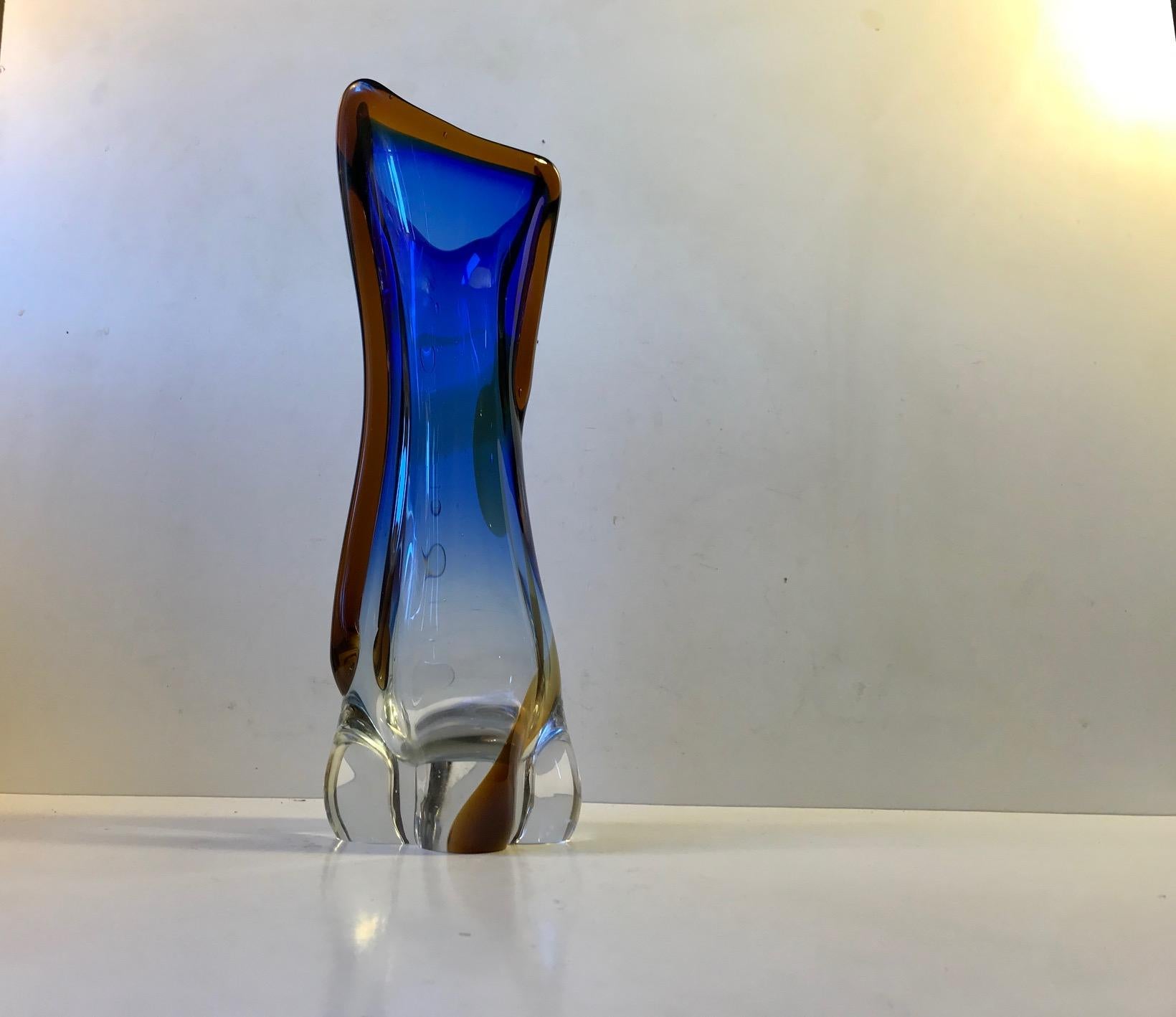 Mid-Century Modern Large Murano Glass Vase from Archimede Seguso, 1960s For Sale