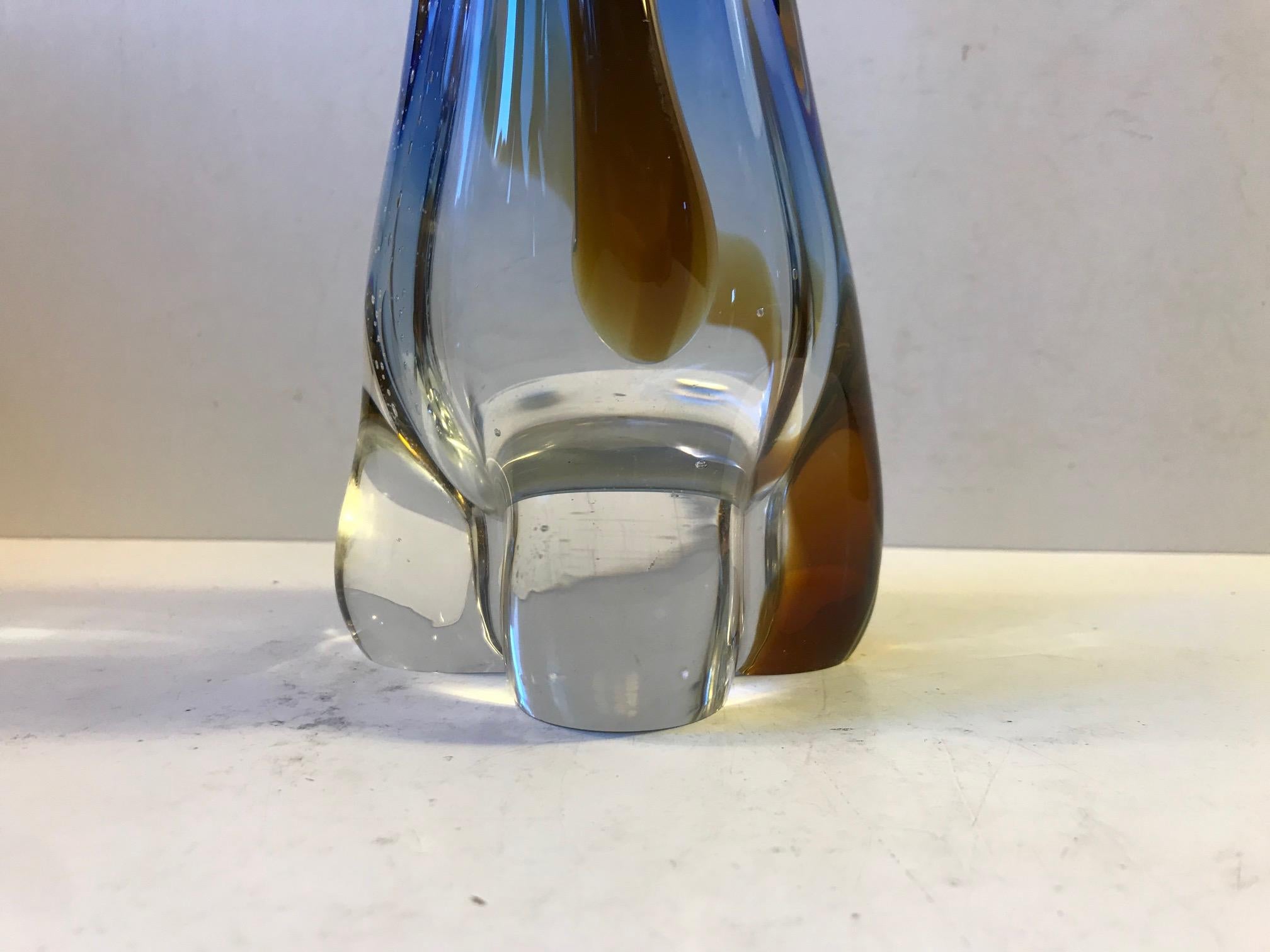 Large Murano Glass Vase from Archimede Seguso, 1960s In Good Condition For Sale In Esbjerg, DK