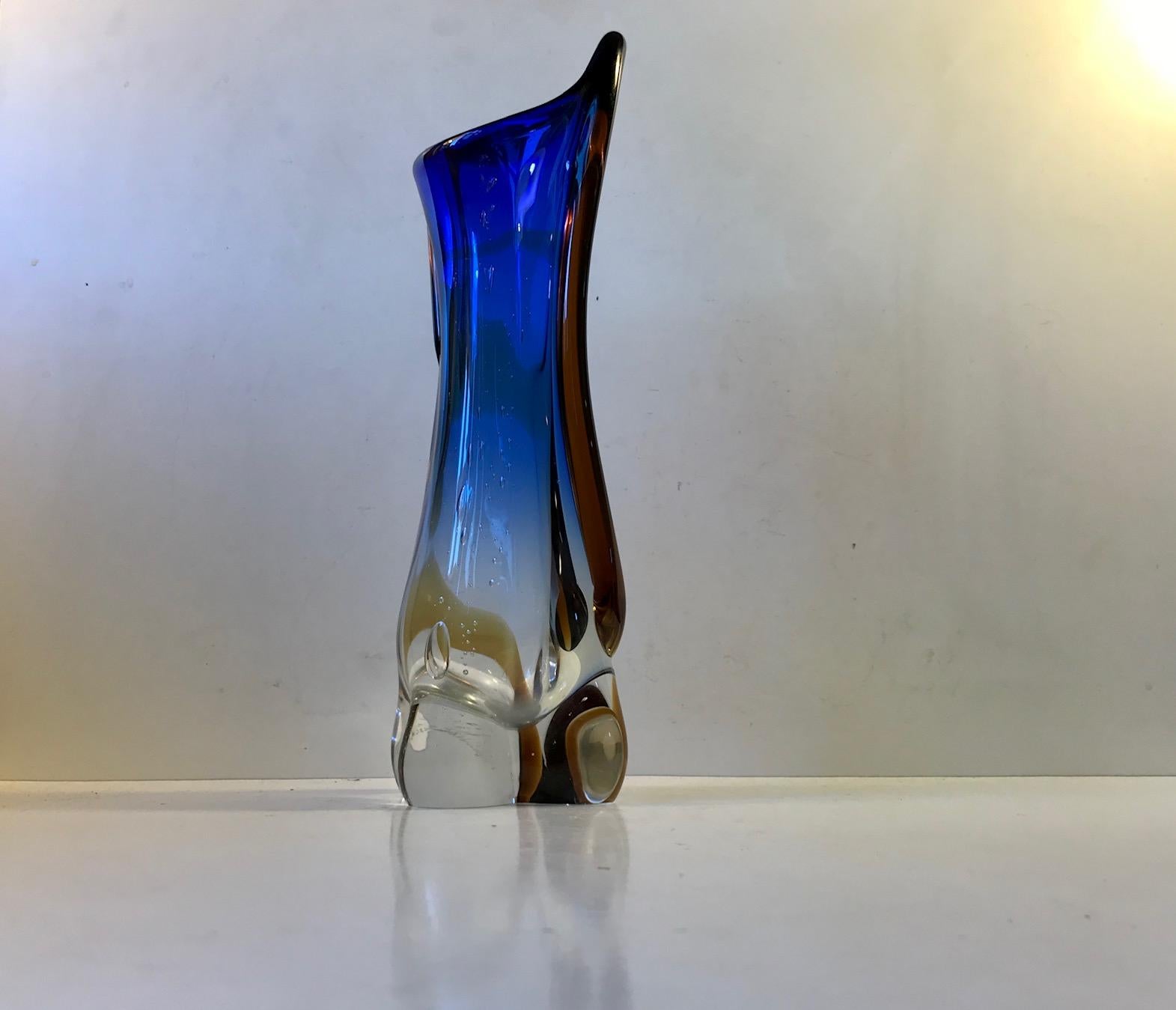 Mid-20th Century Large Murano Glass Vase from Archimede Seguso, 1960s For Sale