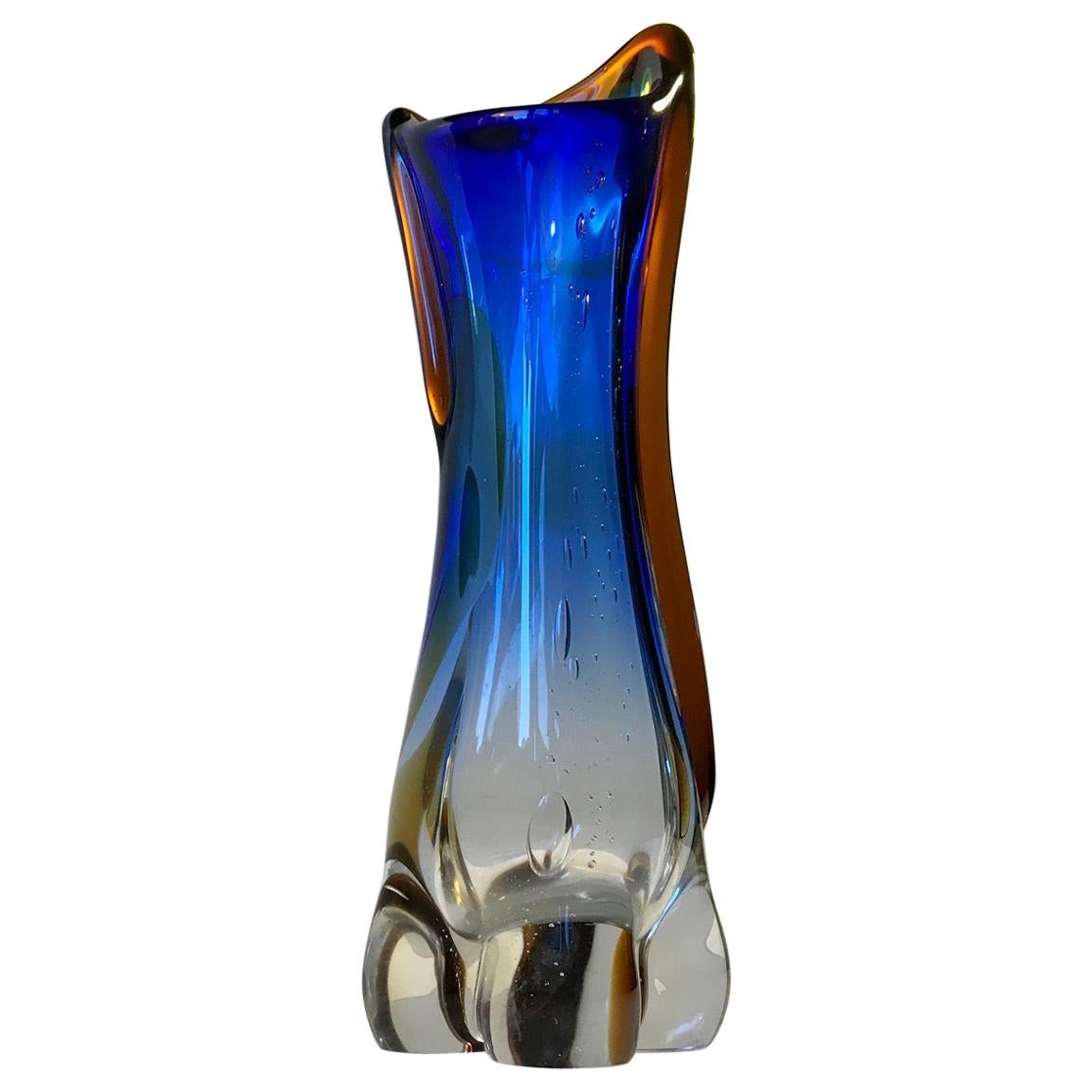Large Murano Glass Vase from Archimede Seguso, 1960s For Sale