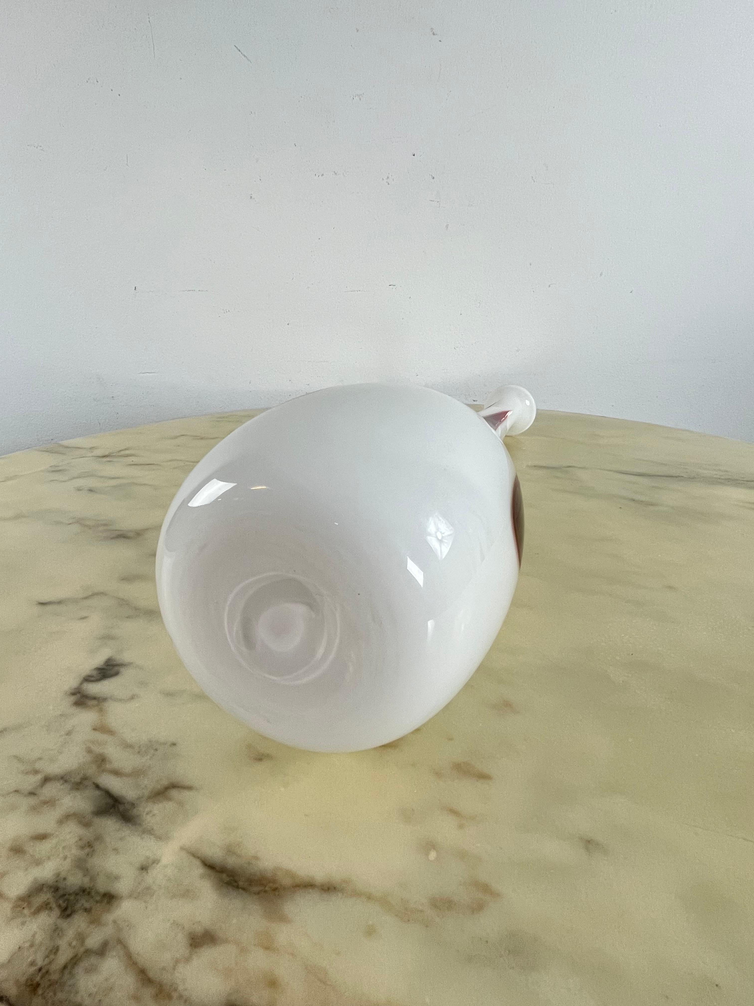 Verre de Murano Grand vase en verre de Murano, fabriqué à la main avec la technique du verre soufflé des années 1970 en vente