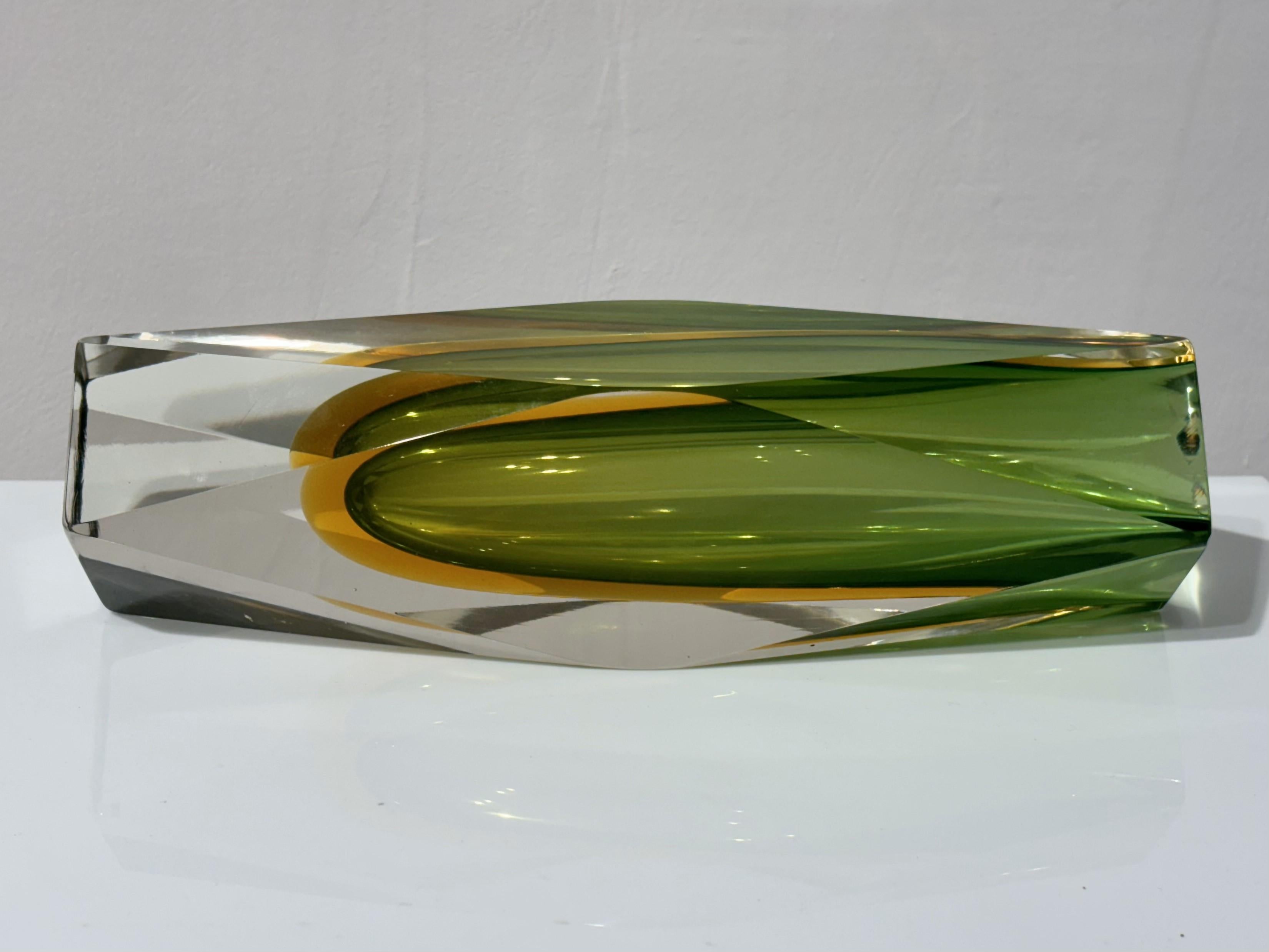 Grand vase en verre de Murano, Sommerso, 1970 en vente 1
