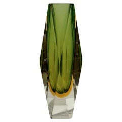 Large Murano Glass vase, Sommerso, 1970