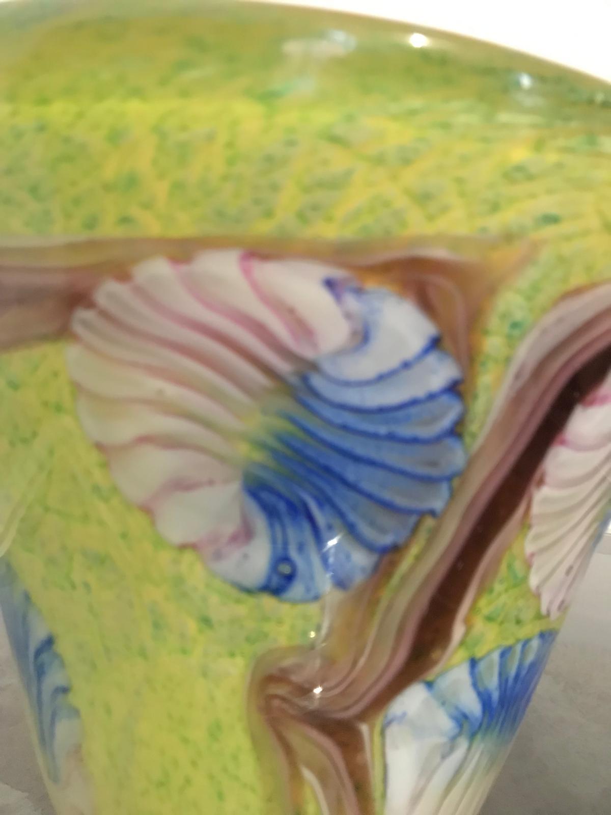 Italiano Vaso grande in vetro di Murano con Murano in vendita