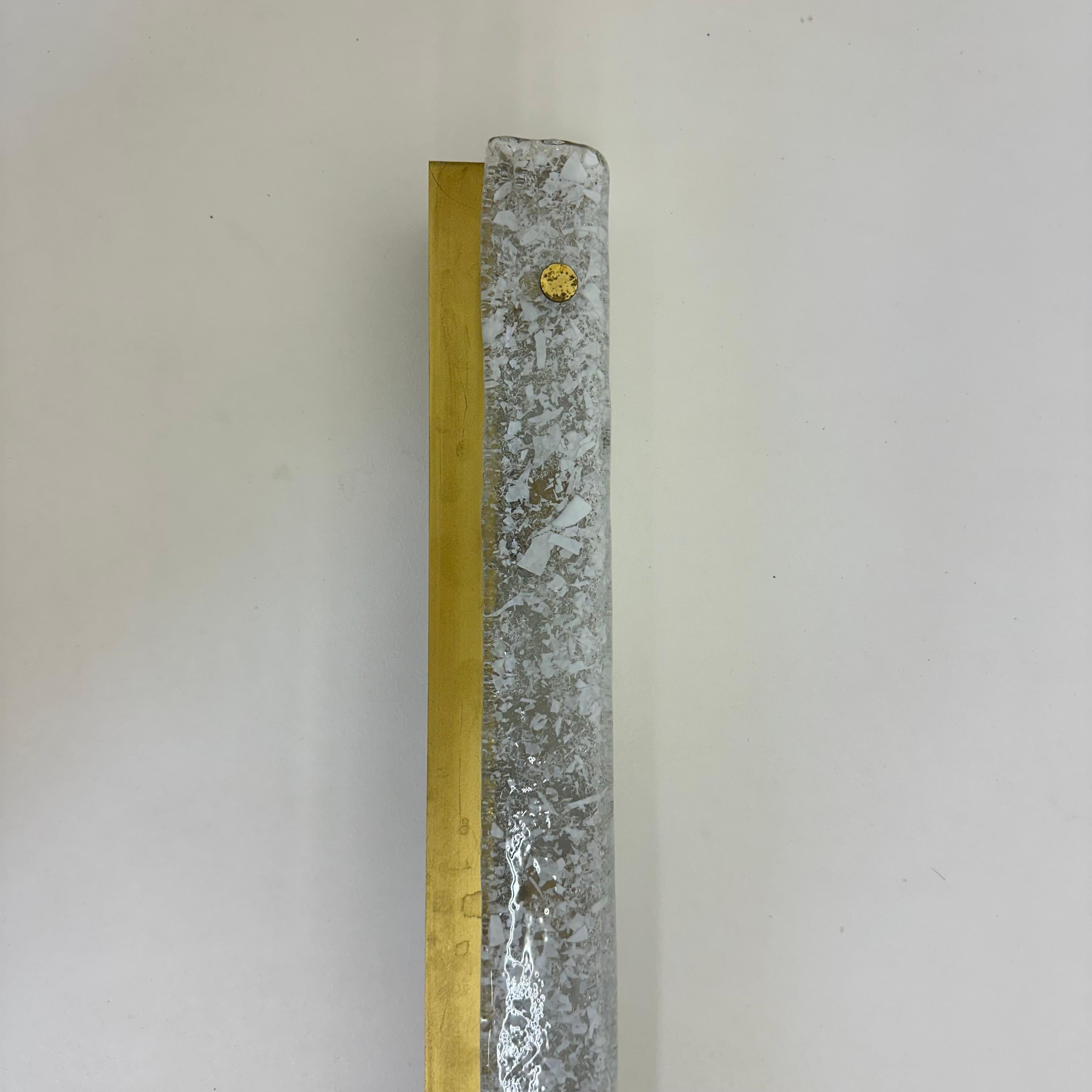 Large murano glass wall lamp by Kaiser Leuchten, 1970s Germany 4