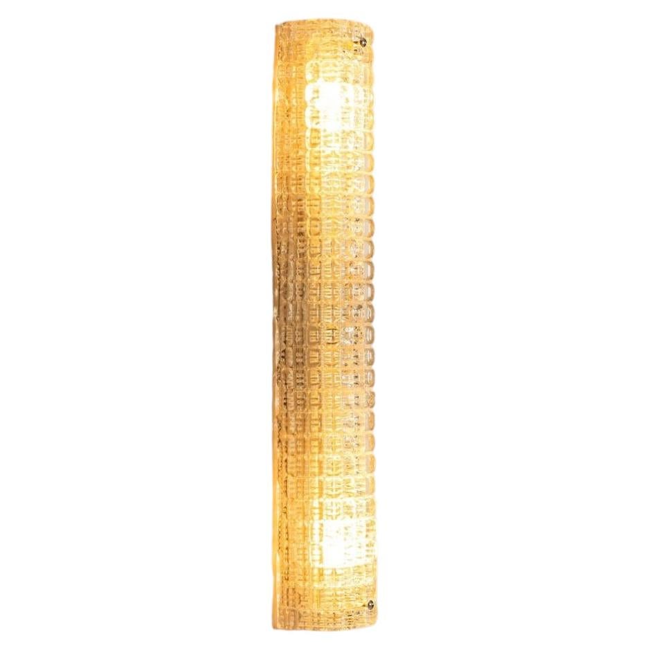 Lámpara de pared grande de cristal de Murano de Venini, Italia, década de 1970
