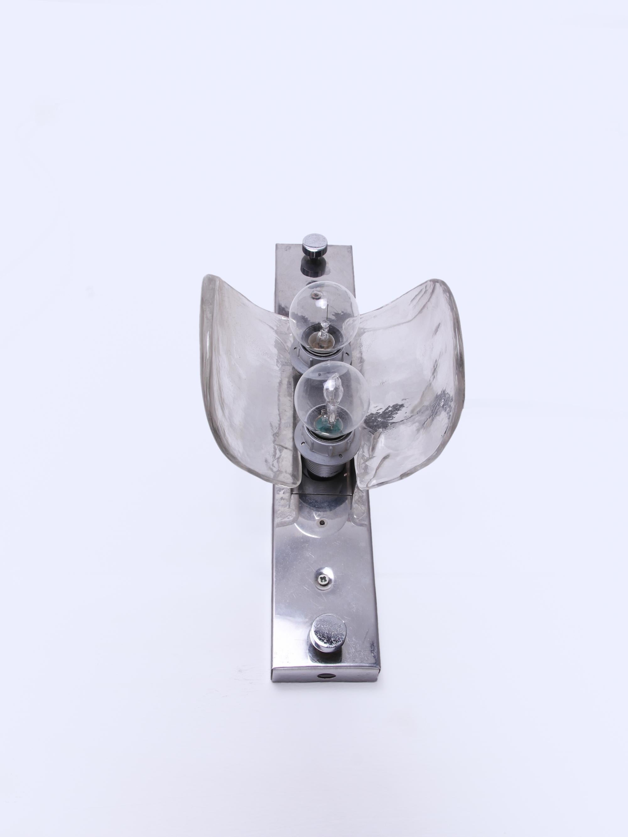 Grande applique murale et plafonnier en verre de Murano par Carlo Nason pour Mazzega, années 1960 en vente 11