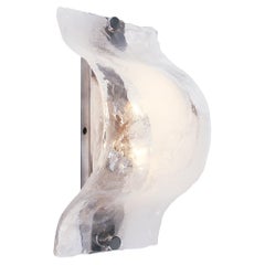Large Murano Glass Wall Sconce & Ceiling Light by Carlo Nason for Mazzega, 1960s