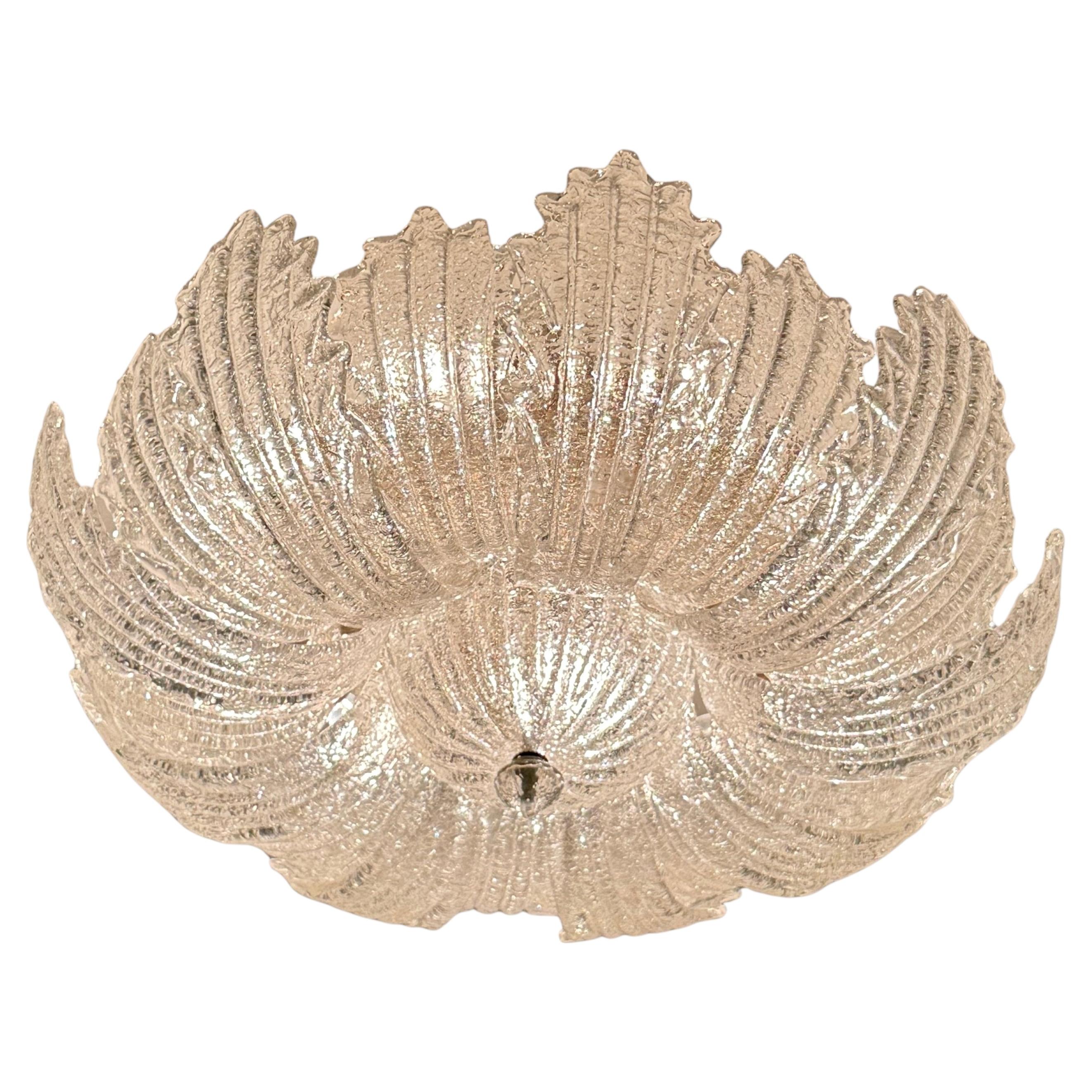Large Murano Graniglia Glass Flush Mounts