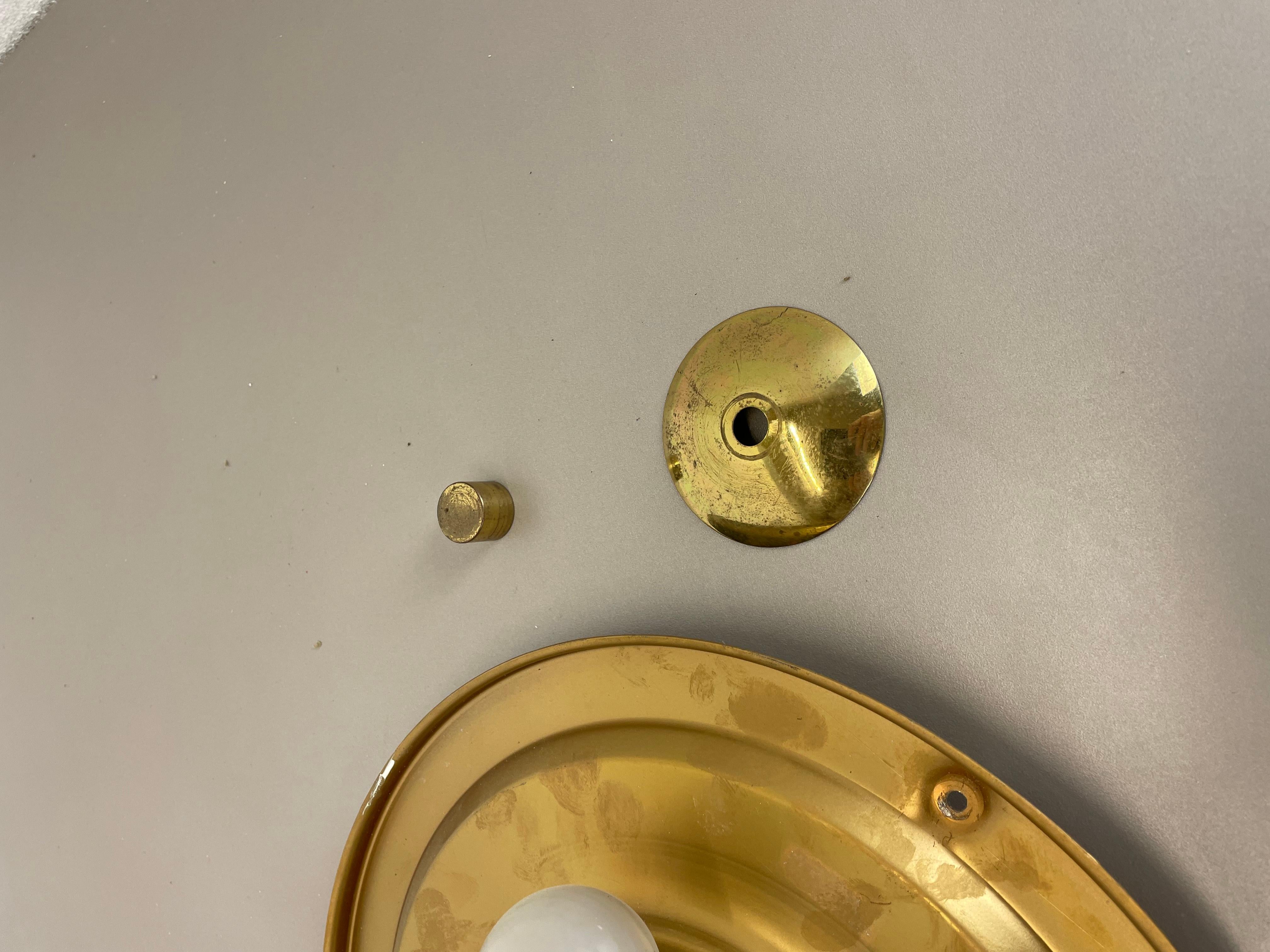 Gran lámpara de techo de cristal helado de Murano Aplique de pared estilo Kalmar, años 70 en venta 5
